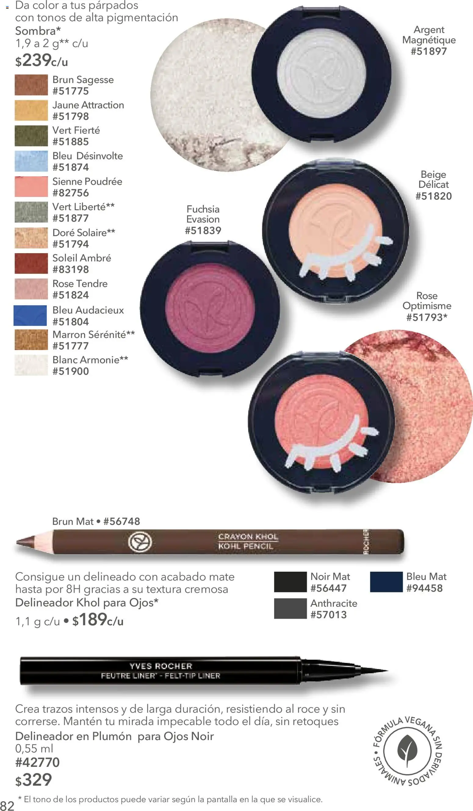 Nuevas ofertas de Yves Rocher válidas en toda la República Mexicana desde el 06/10/2026. ¡Encuentra las mejores ofertas en Yves Rocher campaña 14 2026! | Página: 84 | Productos: Mate, Delineador