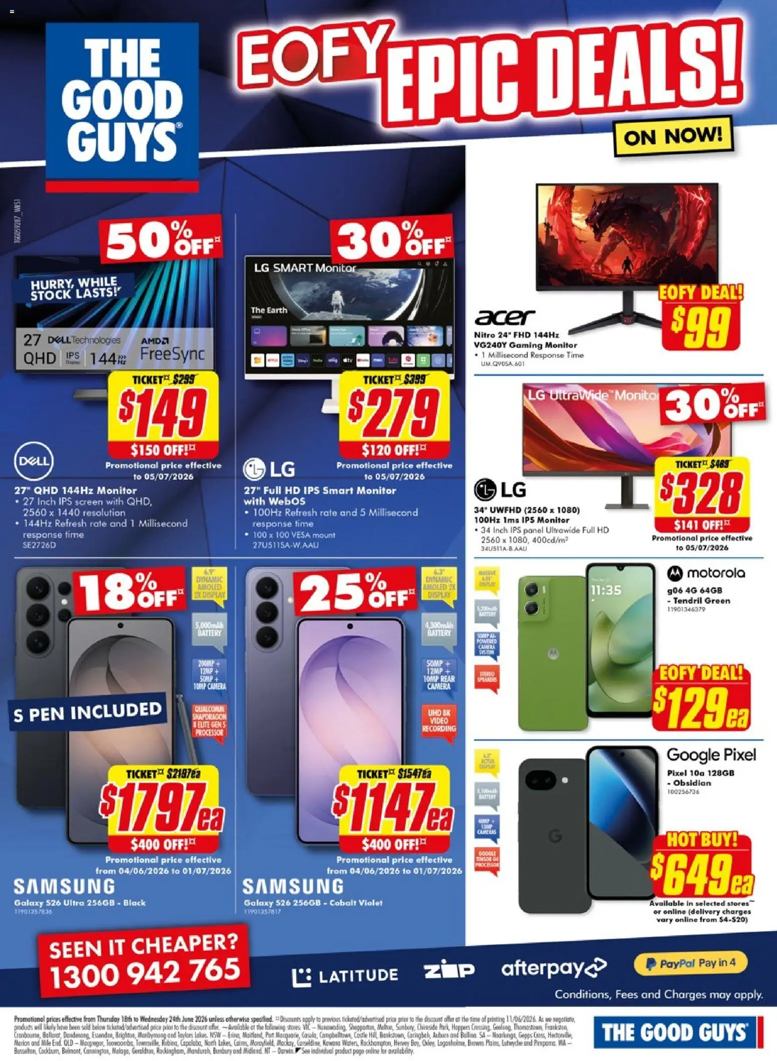 The Good Guys catalogue - valid from 18.06.2026 | Page: 15 | Products: Battery, Lime, Camera, Screen