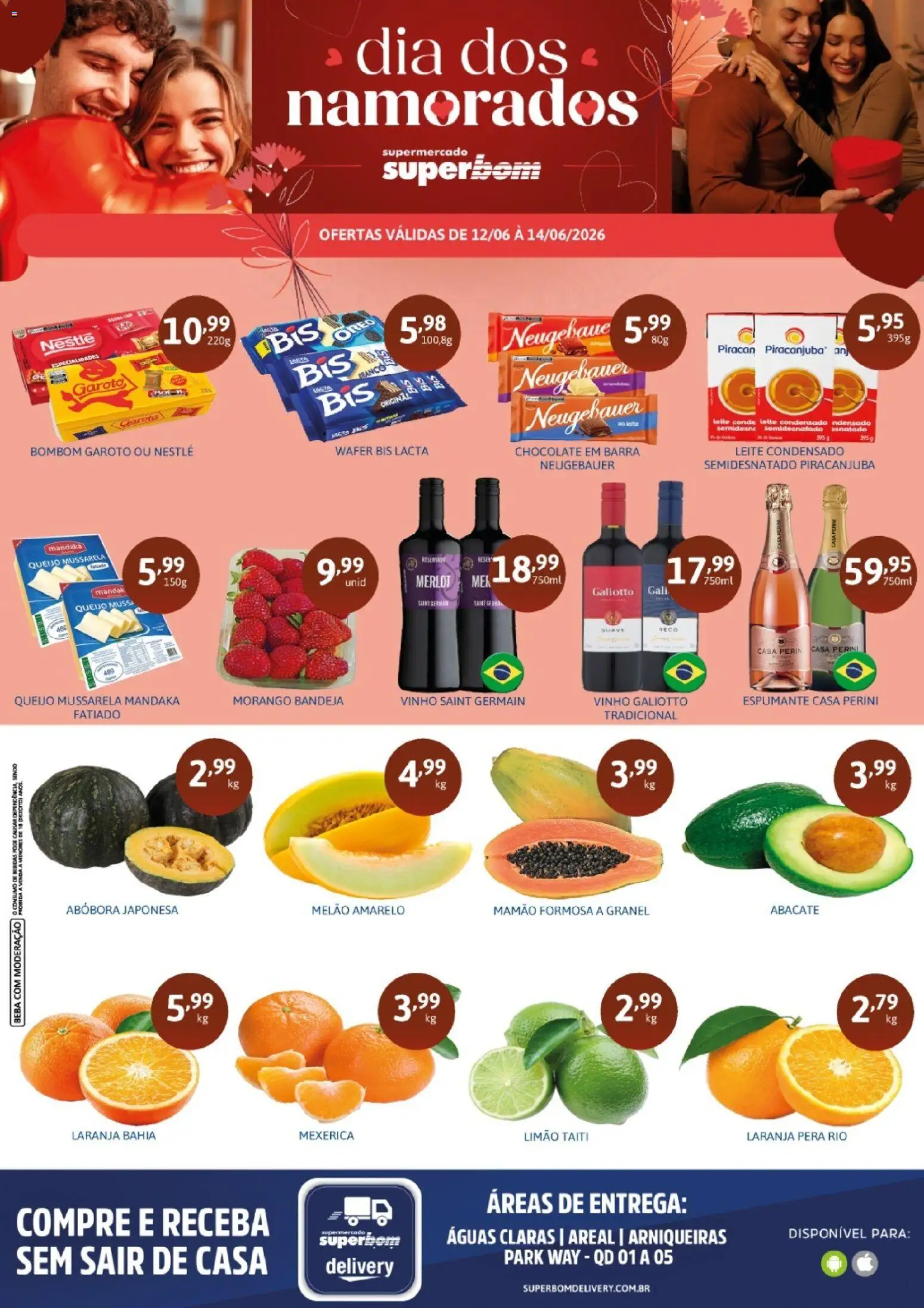 Superbom Folheto - válido de 12.06.2026 | Página: 1 | Produtos: Mexerica, Bandeja, Leite condensado, Mussarela