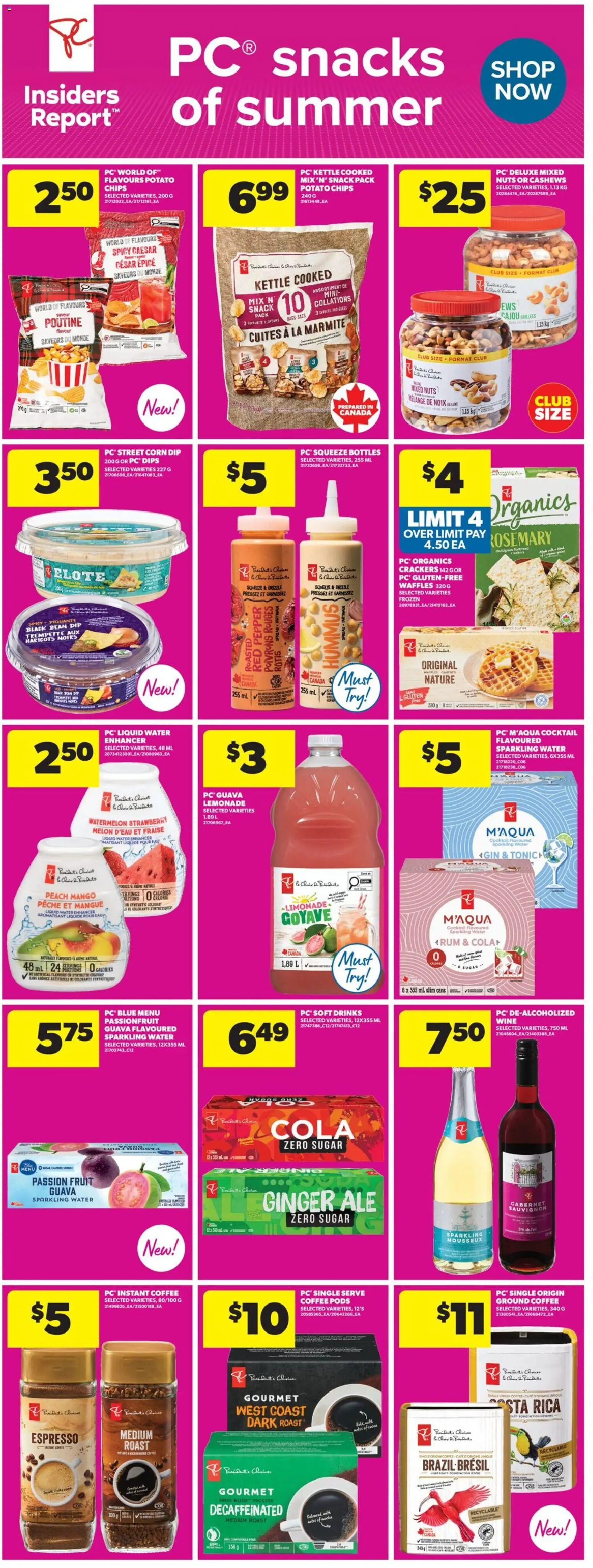 Real Canadian Superstore flyer valid from 11.06.2026 | Page: 10 | Products: Nuts, PC, Kettle, Coffee