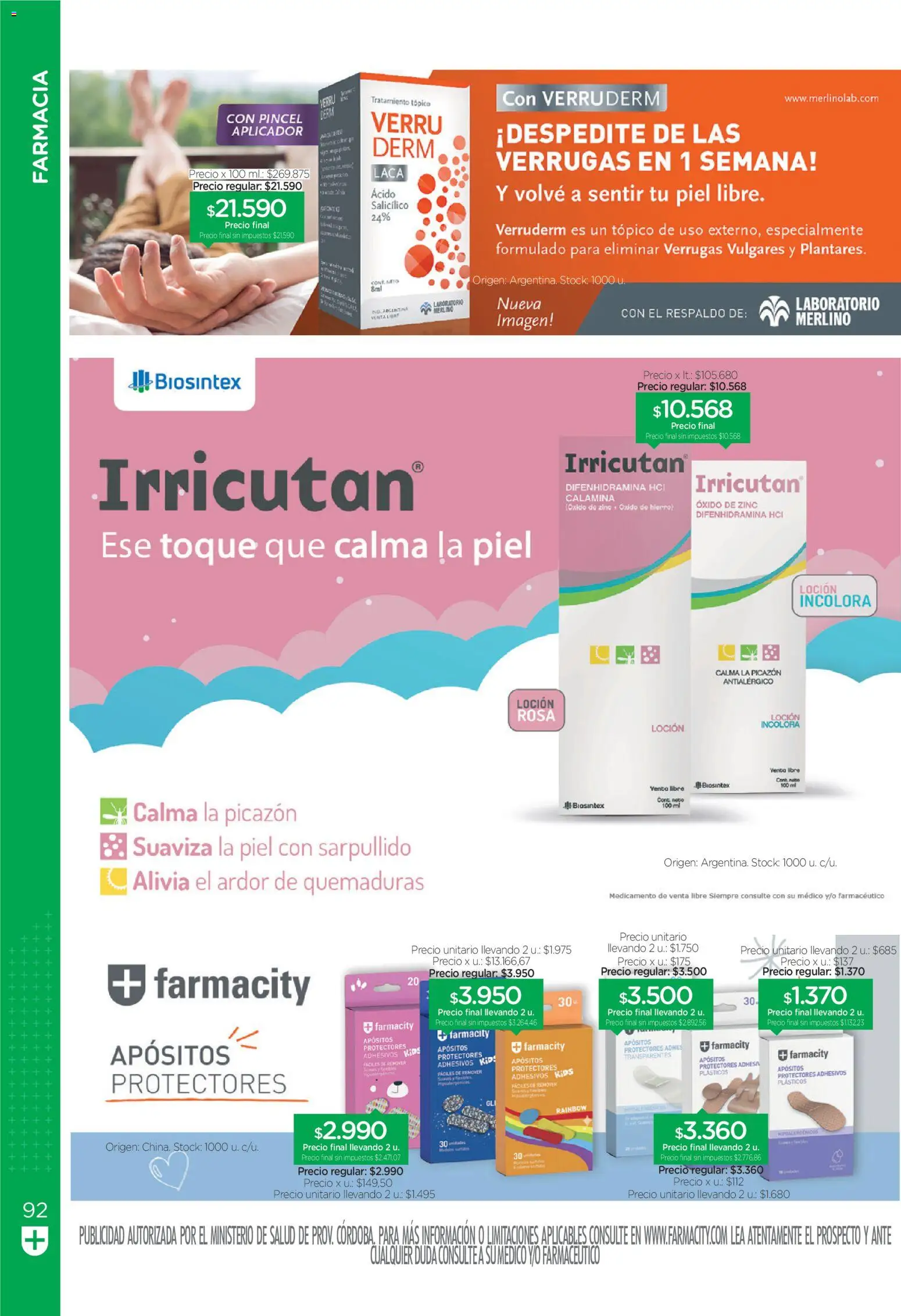 Farmacity catálogo │ válido desde el 30.04.2026 | Página: 92 | Productos: Pincel, Loción