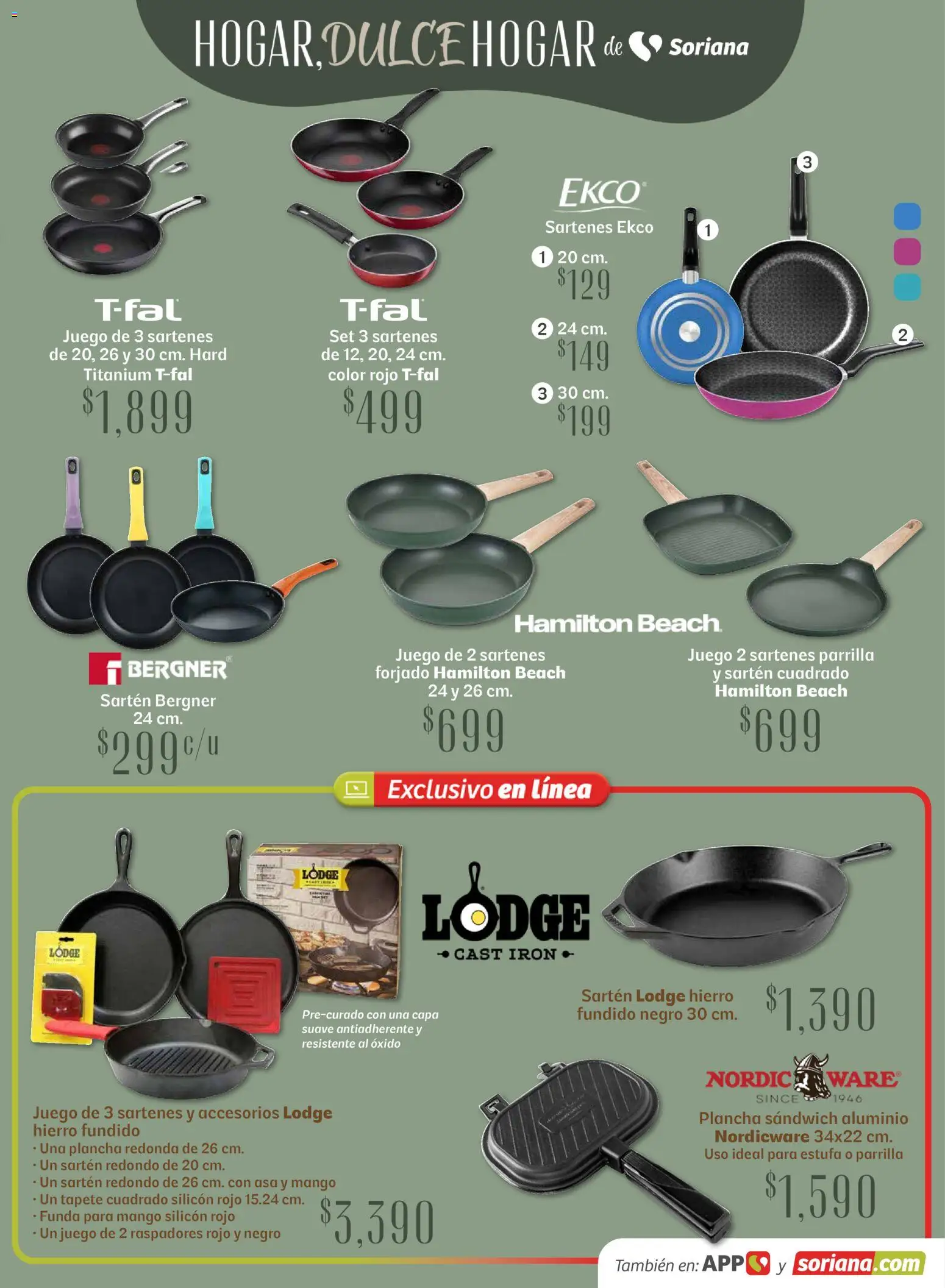 Nuevas ofertas de Soriana válidas en toda la República Mexicana desde el 15.04.2026. ¡Encuentra las mejores ofertas en Soriana Hogar Dulce Hogar Híper Nacional! | Página: 21 | Productos: Juego, Funda, Parrilla, Plancha