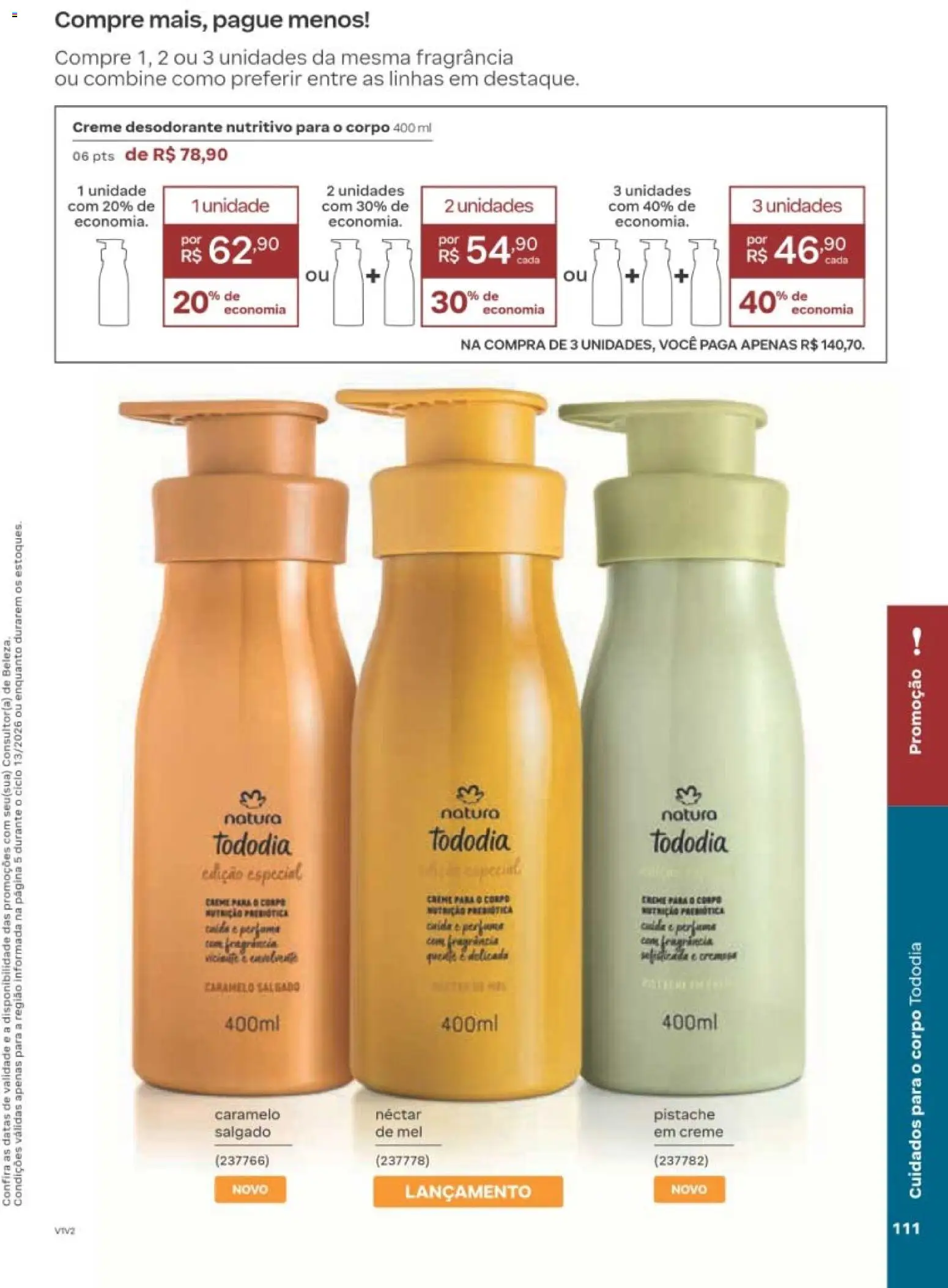 Natura Folheto - válido de 10/08/2026 | Página: 114 | Produtos: Pistache, Fragrância, Desodorante, Mel