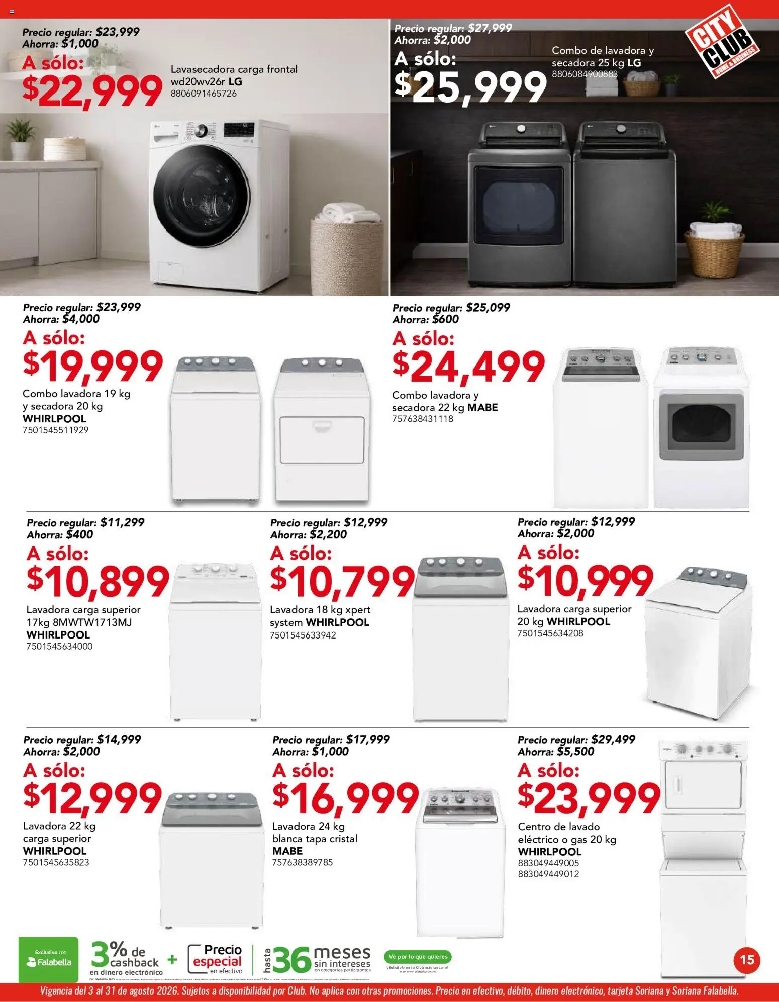 Nuevas ofertas de City Club válidas en toda la República Mexicana desde el 03/08/2026. ¡Encuentra las mejores ofertas en City Club catálogo! | Página: 15