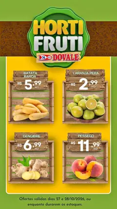 Dovale ofertas Hortifruti - Pré-Visualização do folheto da loja Dovale, válido de 27/10/2026