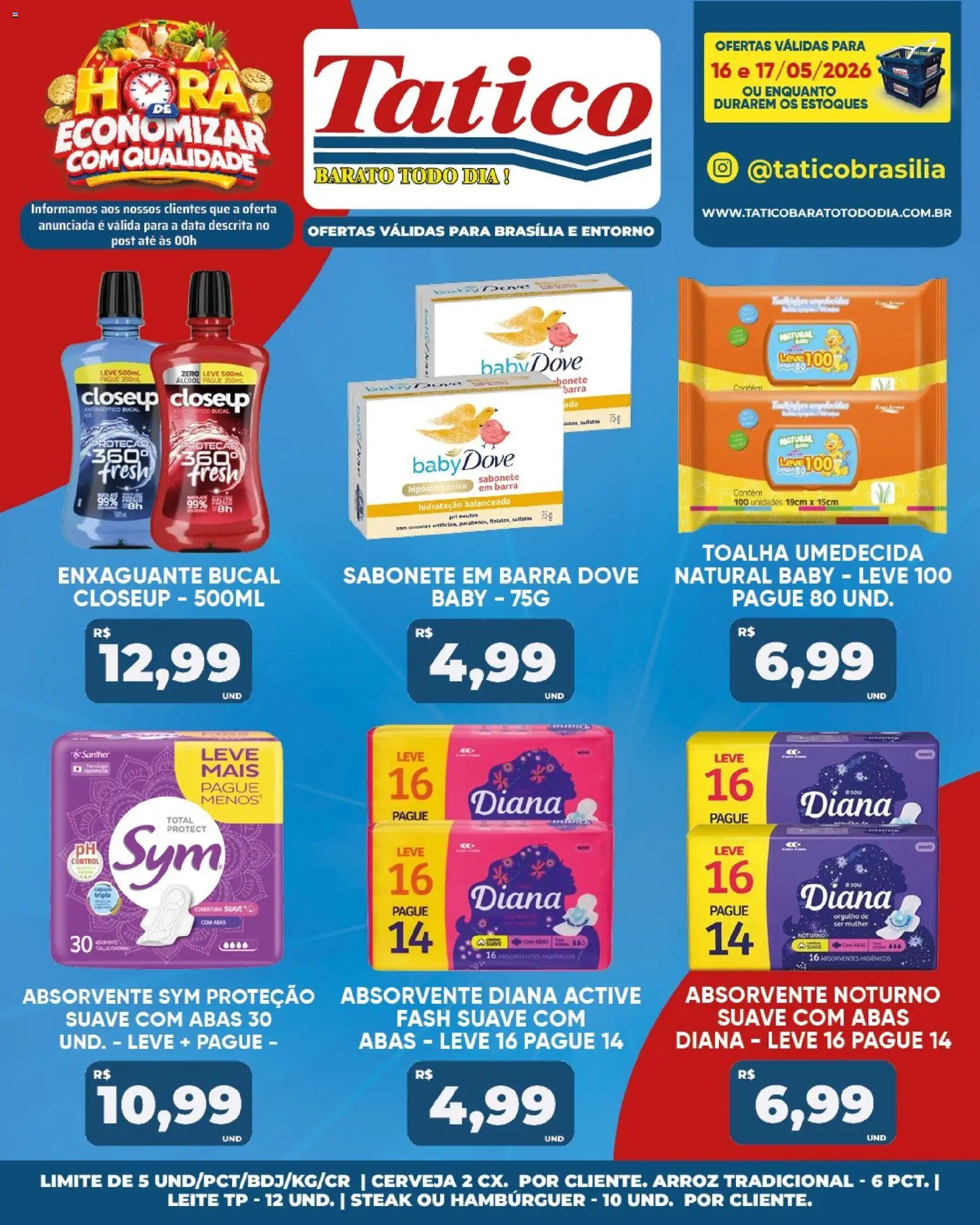 Tatico Folheto - válido de 16.05.2026 | Página: 22 | Produtos: Cerveja, Hambúrguer, Dove, Toalha umedecida