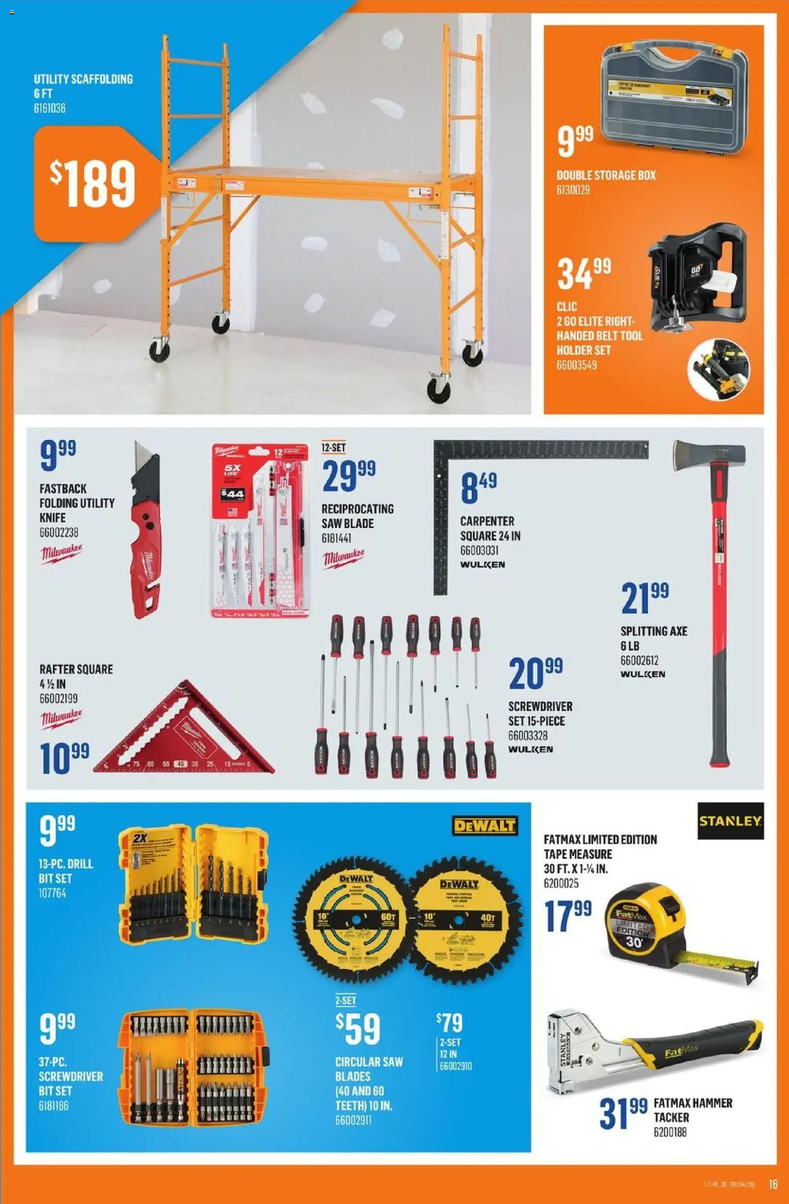 Canac flyer valid from 16.04.2026 | Page: 16 | Products: Belt, Box