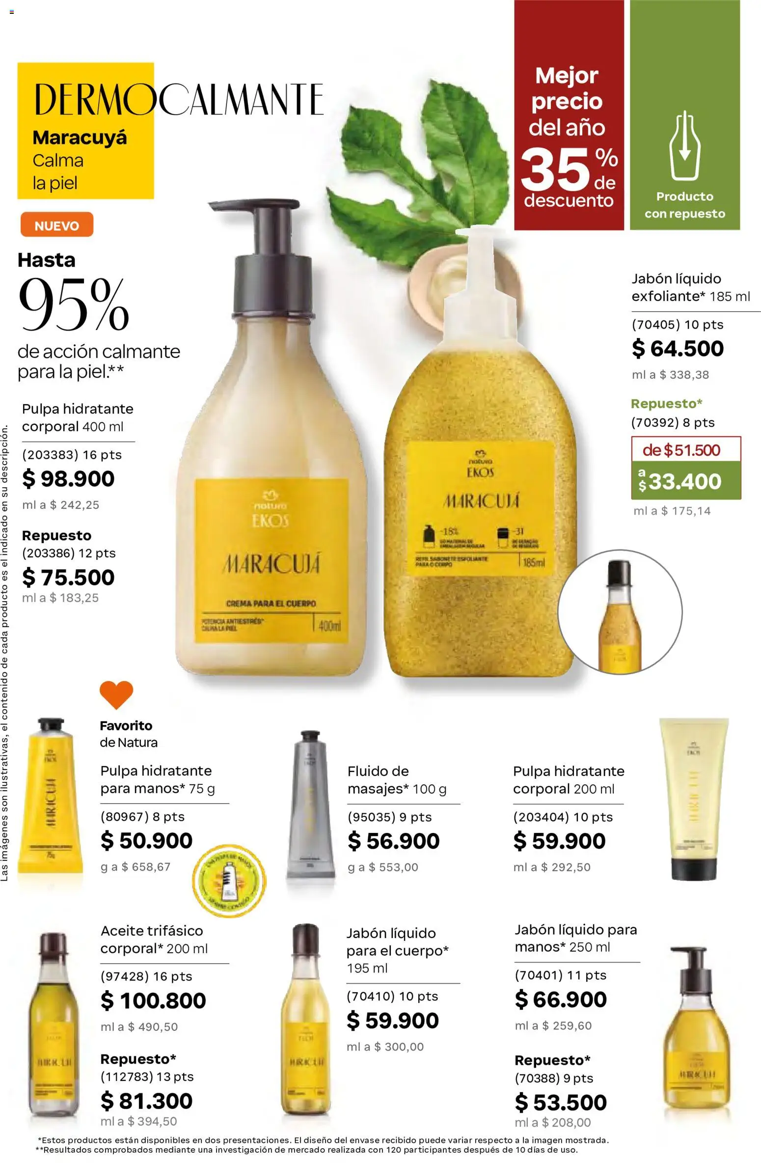 Natura revista - valida desde el 29.04.2026 | Página: 115 | Productos: Crema, Maracuyá, Jabón, Aceite