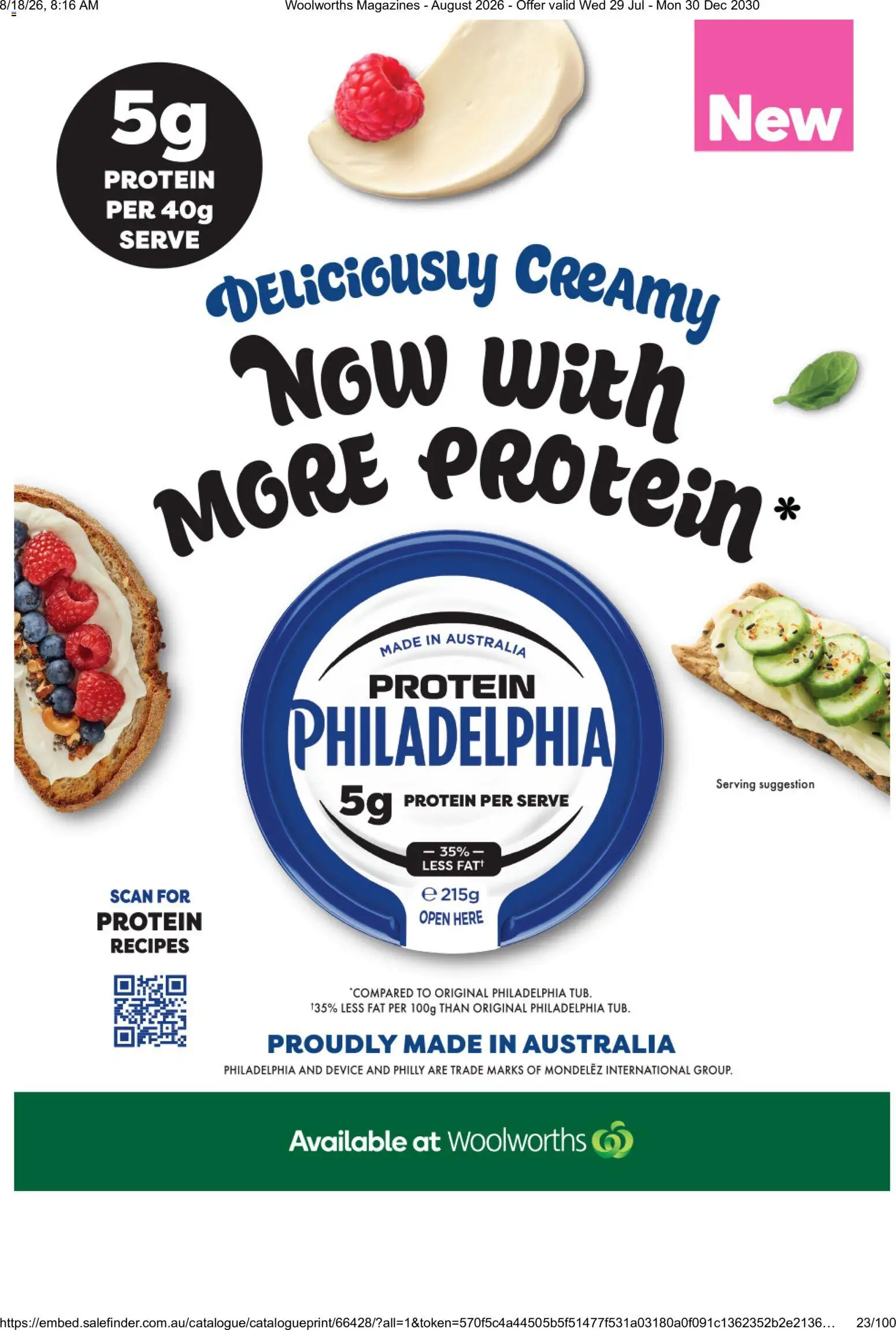 Woolworths catalogue - valid from 01/08/2026 | Page: 23 | Products: Protein, Device