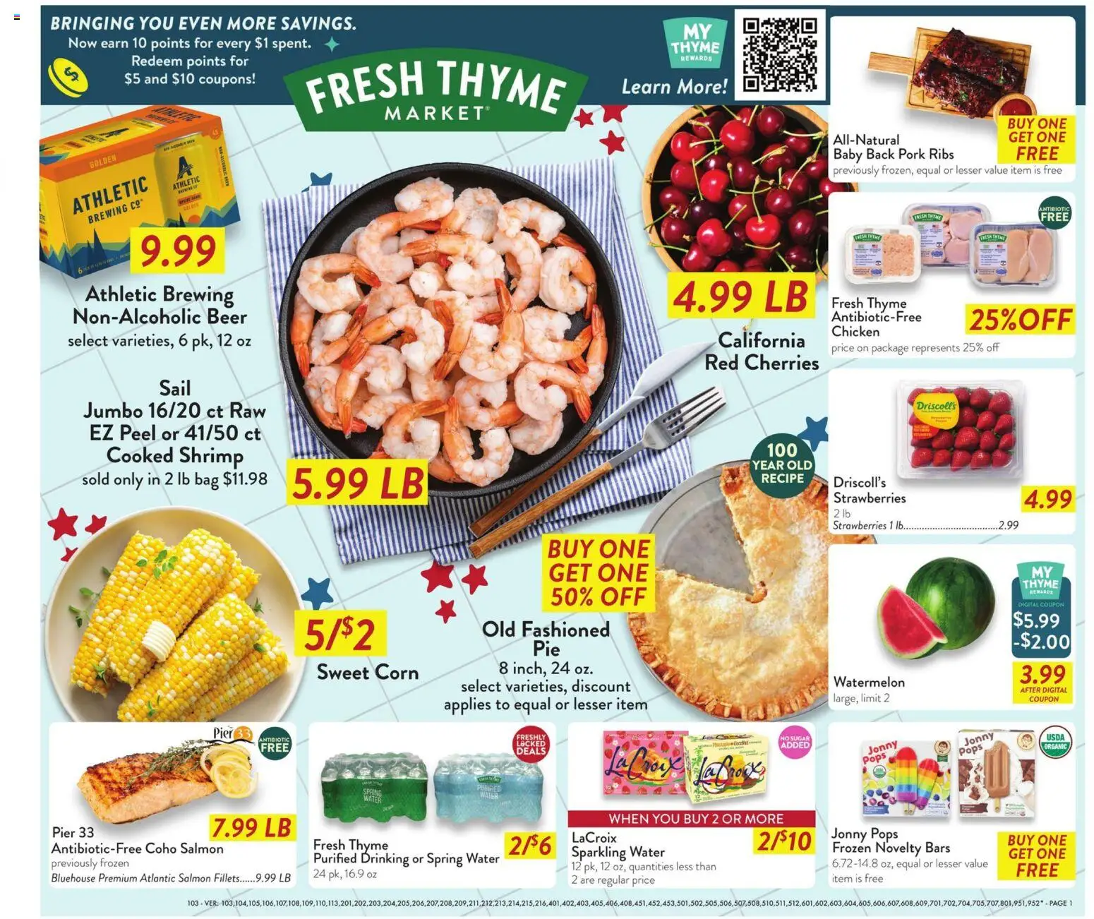 Fresh Thyme Weekly Ad - IL - valid from 20.05.2026 | Page: 3 | Products: Beer, Strawberries, Sugar, Bag