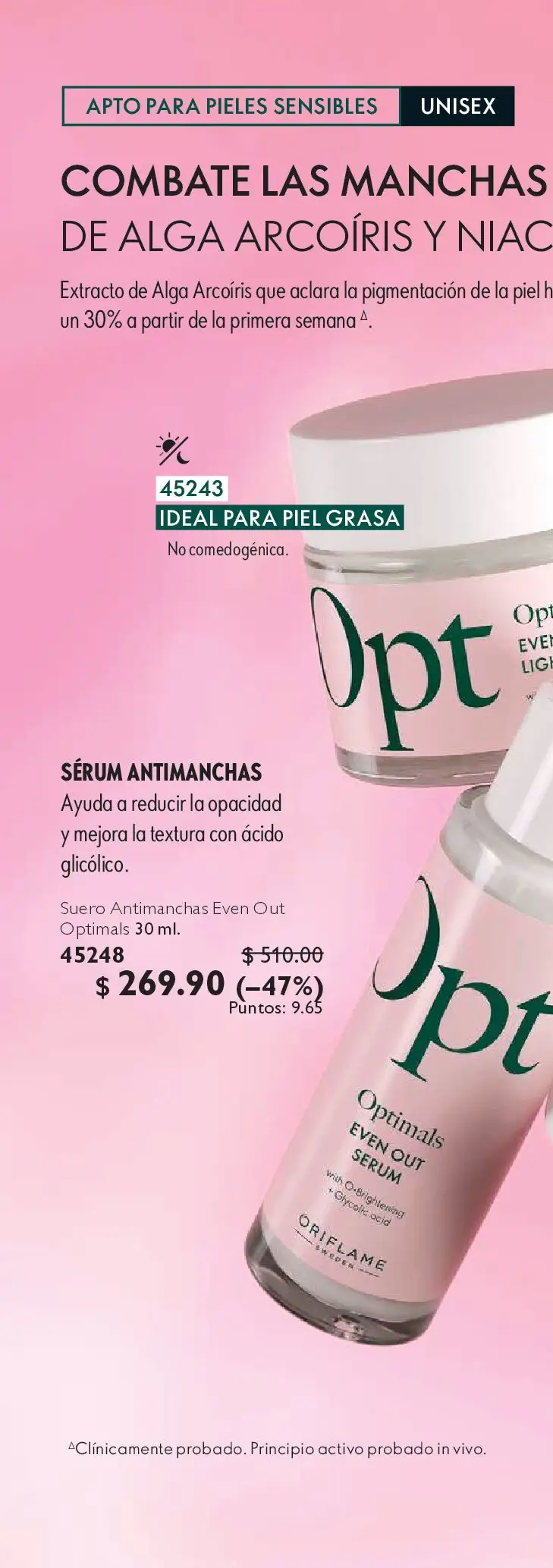 Nuevas ofertas de Oriflame válidas en toda la República Mexicana desde el 09.05.2026. ¡Encuentra las mejores ofertas en Oriflame campaña 7 2026! | Página: 64 | Productos: Base de maquillaje, Serum, Uva, Maquillaje