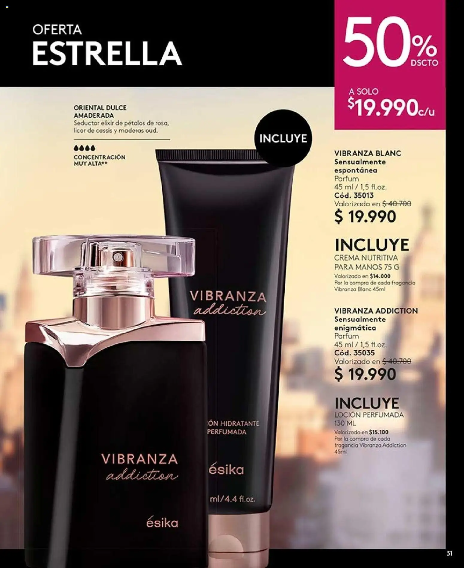 Catálogo Ésika Campaña 13 │ válido desde el 26.07.2026 | Página: 31 | Productos: Loción, Fragancia, Crema