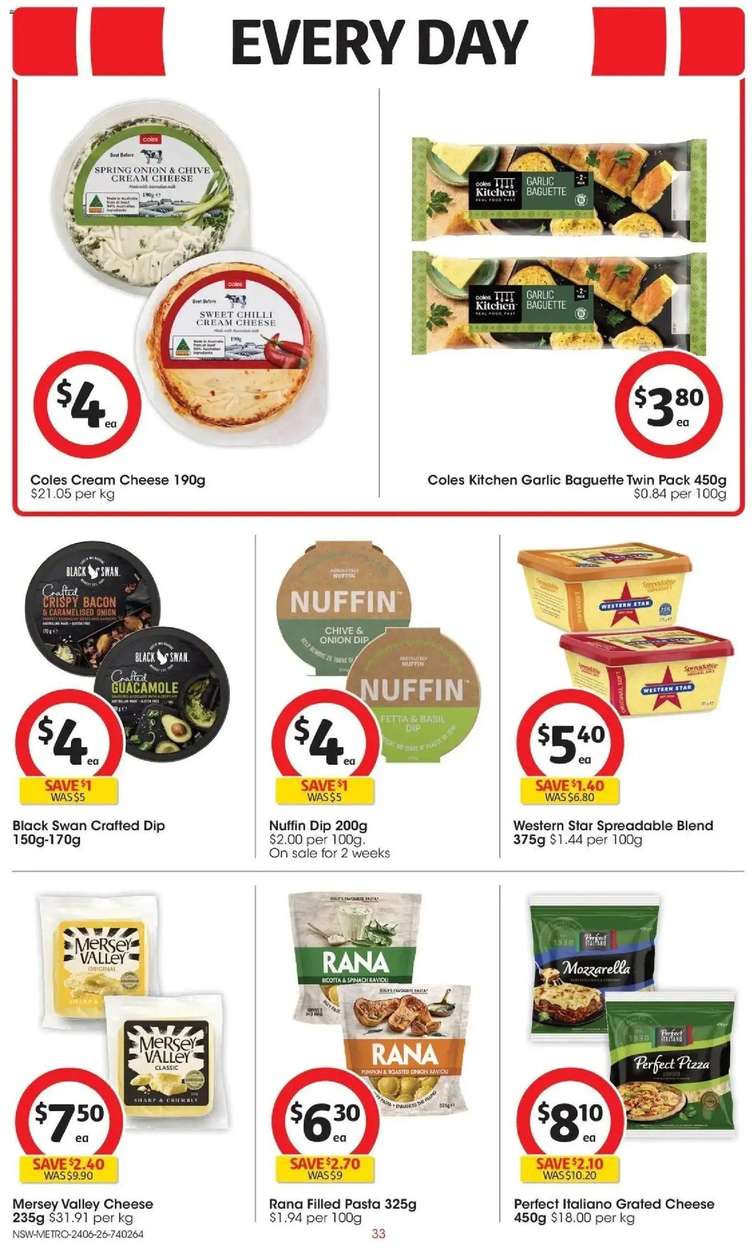 Coles catalogue - valid from 23/06/2026 | Page: 33 | Products: Bacon, Cheese, Pizza, Cream
