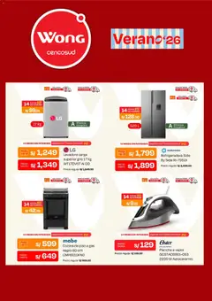 Vista previa de folleto Wong catálogo de la Wong válido desde 27.04.2026 | Página: 5 | Productos: Té, Lavadora, Cocina