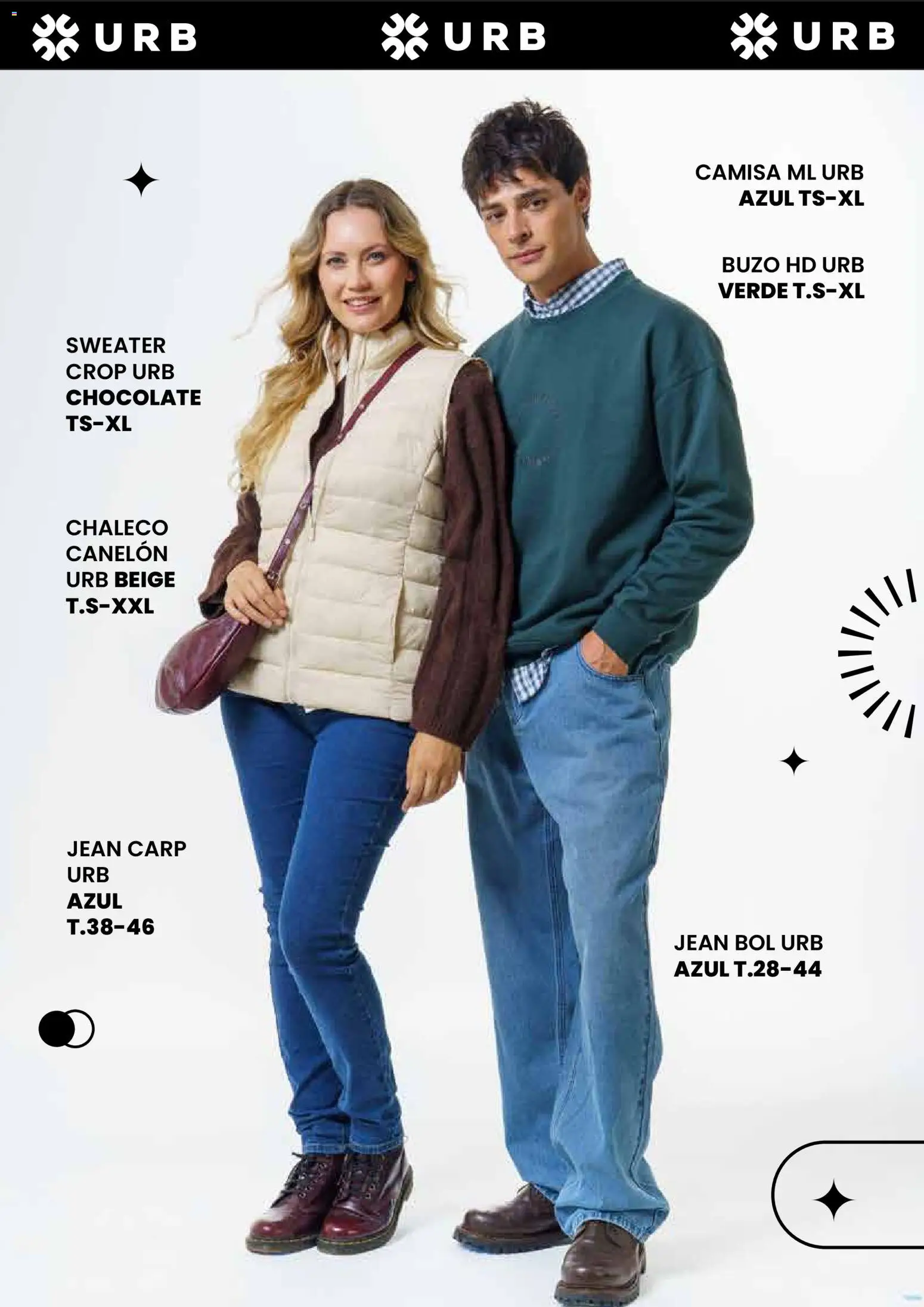 Jumbo - Catálogo URB | Otoño & Invierno │ válido desde el 17/04/2026 | Página: 2 | Productos: Buzo, Jean, Camisa, Chocolate