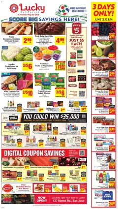 Preview of Lucky Supermarkets weekly ads valid from 10.06.2026