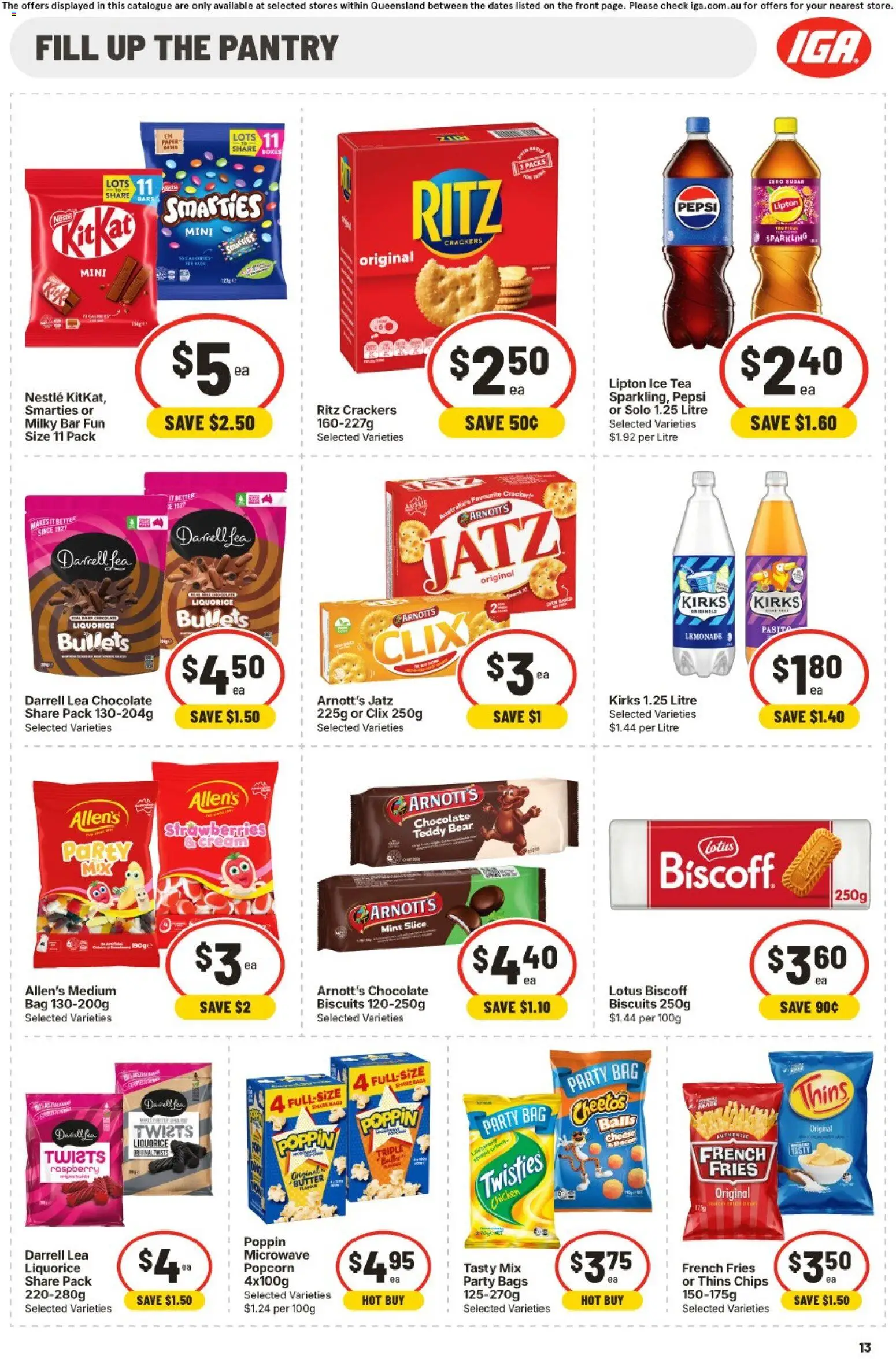 IGA catalogue - valid from 30/09/2026 | Page: 9 | Products: Tea, Biscuits, Raspberry, Lemonade