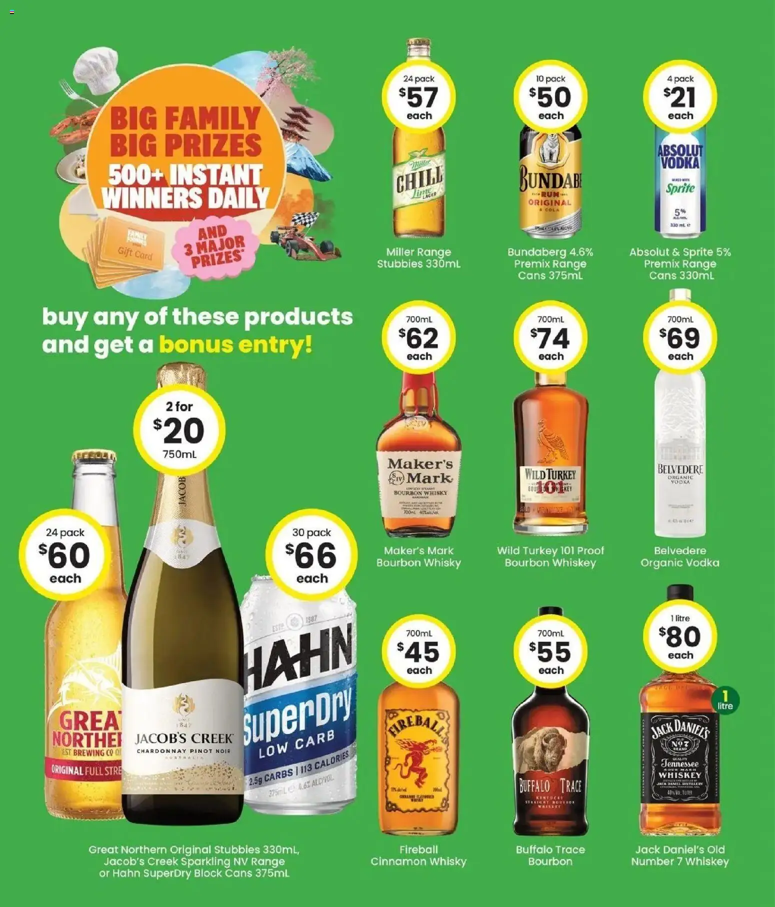 The Bottle-O catalogue - valid from 06/07/2026 | Page: 3 | Products: Vodka, Whiskey, Turkey, Sprite