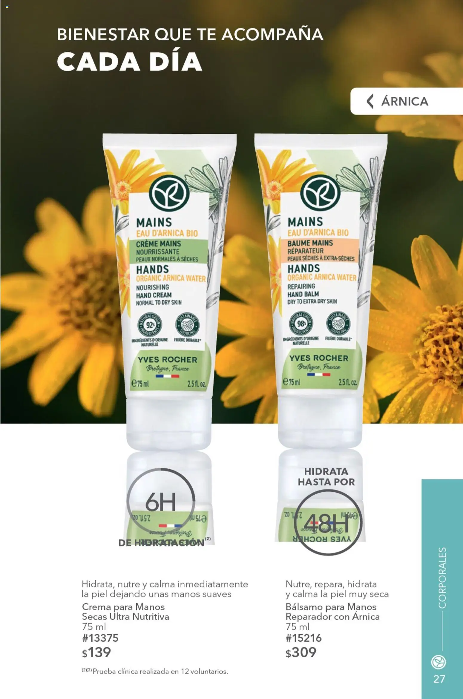 Nuevas ofertas de Yves Rocher válidas en toda la República Mexicana desde el 04/08/2026. ¡Encuentra las mejores ofertas en Yves Rocher campaña 11 2026! | Página: 29 | Productos: Crema para manos, Crema, Bálsamo, Té