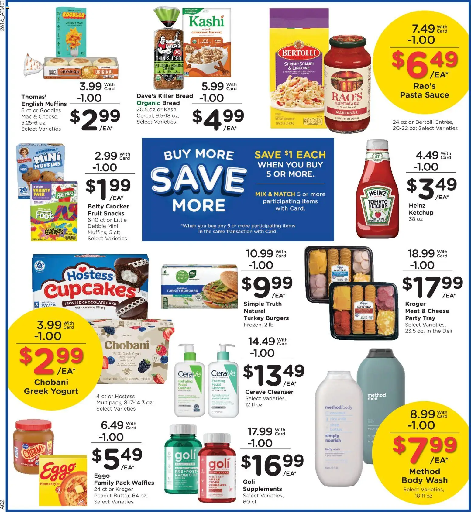 Kroger Weekly Ad - valid from 20.05.2026 | Page: 6 | Products: Cheese, Bread, Rice, Ketchup