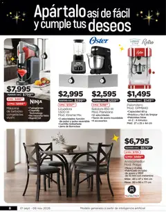 Vista previa de Chedraui Apártalo así de fácil y cumple tus deseos, nuevo folleto de la tienda, válido en México a partir del 01/09/2026 | Página: 8 | Productos: Batidora, Mesa, Hielo, Jarra