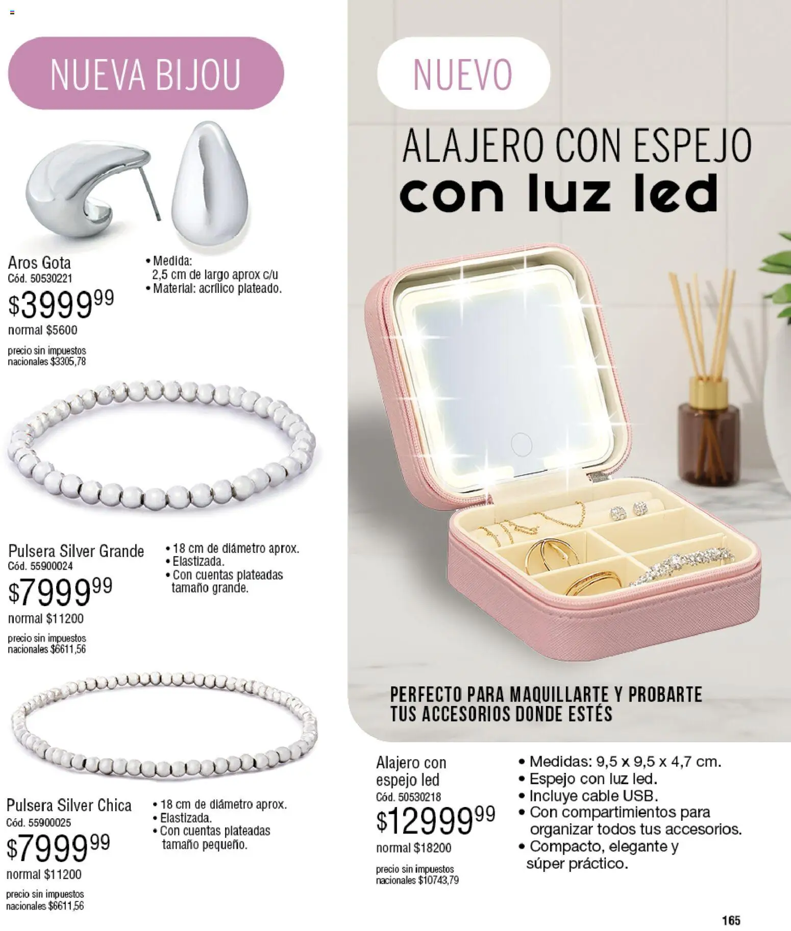 Millanel - Catálogo │ válido desde el 30/03/2026 | Página: 165 | Productos: Cable, Aros, Luz LED, Espejo
