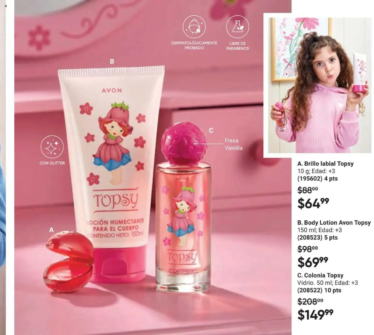Nuevas ofertas de AVON válidas en toda la República Mexicana desde el 02/10/2026. ¡Encuentra las mejores ofertas en AVON Casa & Estilo 15 2026! | Página: 159 | Productos: Fresa, Glitter, Loción, Vainilla