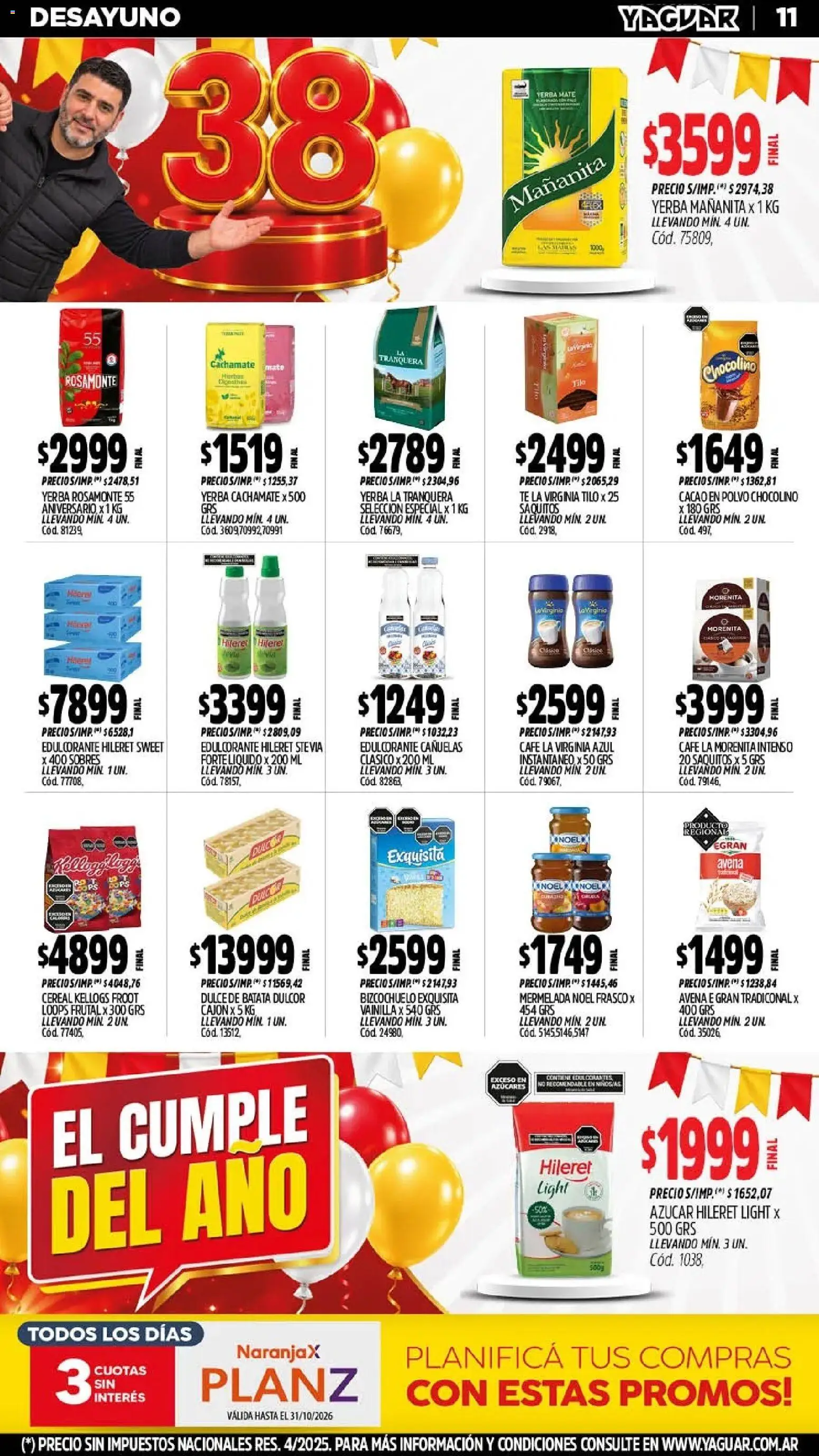 Yaguar - Oferta Semanal Neuquen │ válido desde el 26/10/2026 | Página: 12