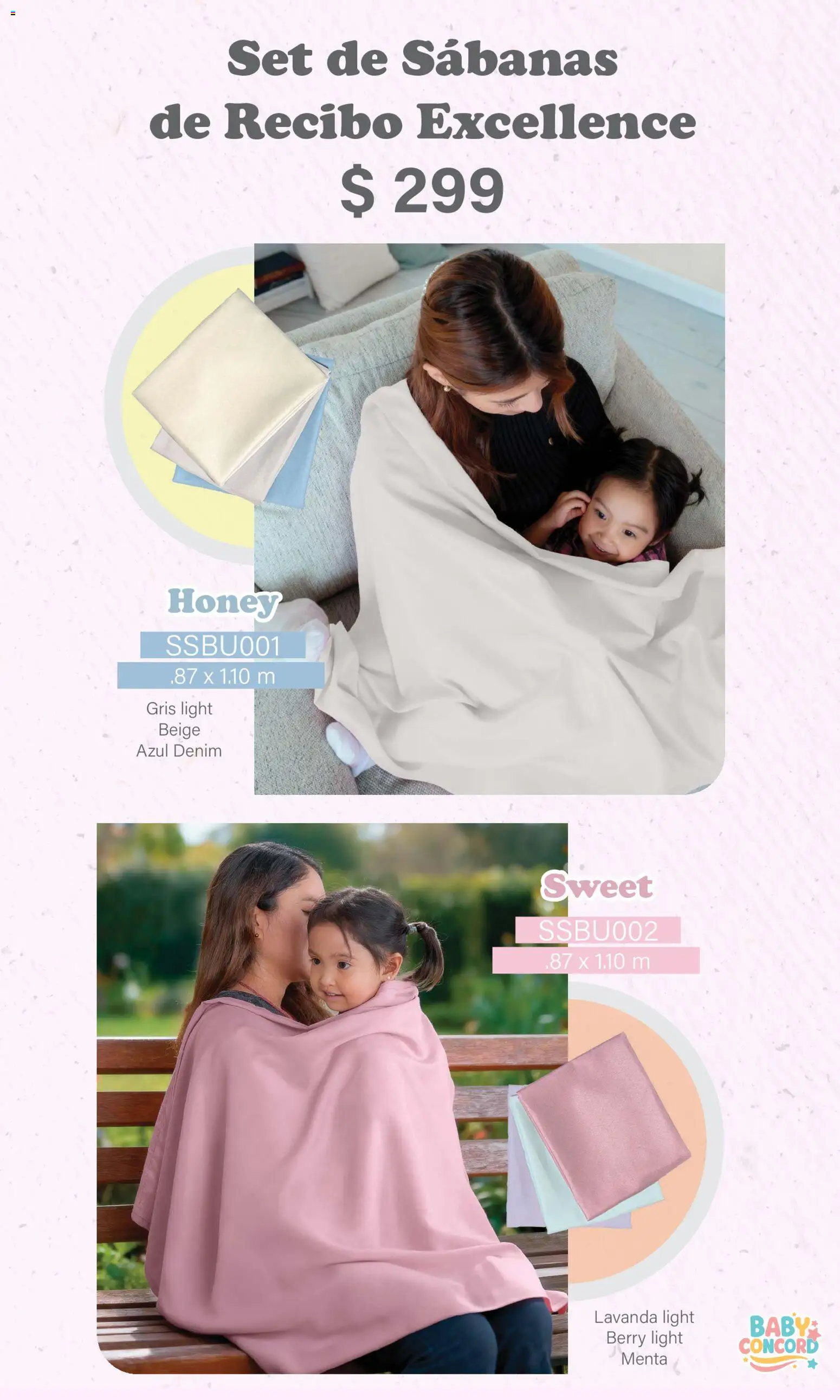 Nuevas ofertas de Colchas Concord válidas en toda la República Mexicana desde el 01/02/2026. ¡Encuentra las mejores ofertas en Colchas Concord catálogo Baby! | Página: 18 | Productos: Sabanas