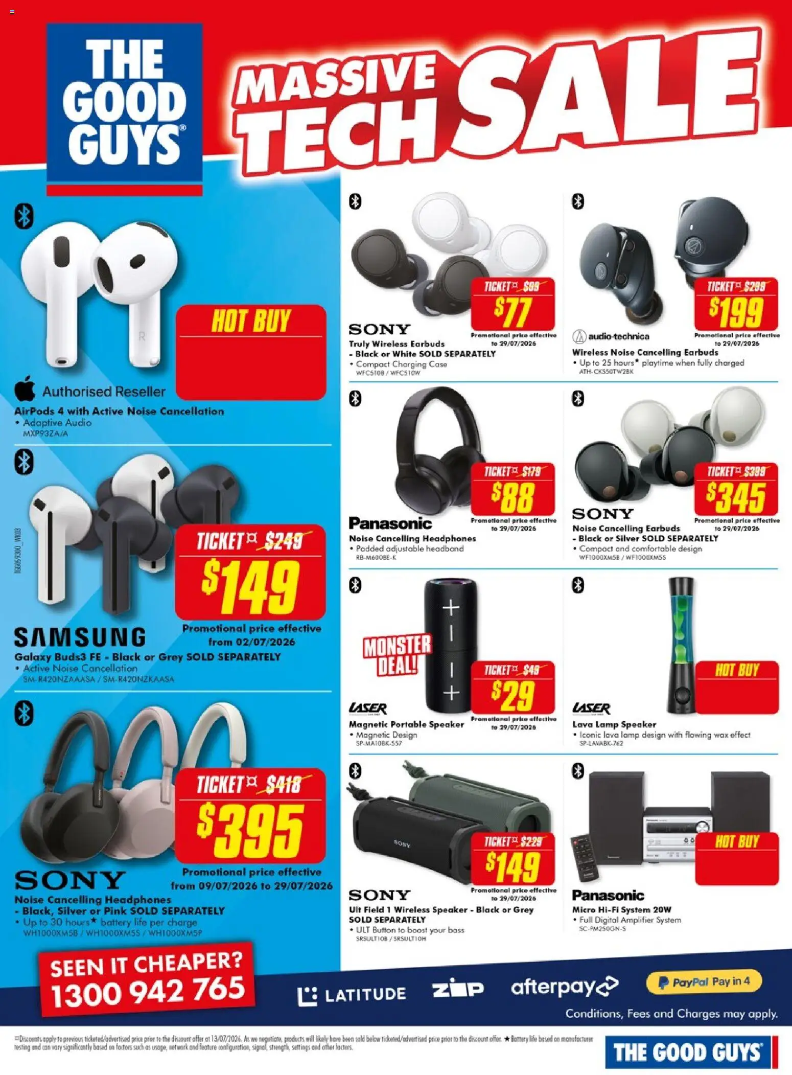 The Good Guys catalogue - valid from 16/07/2026 | Page: 8 | Products: Battery, Headband, Digital, Audio