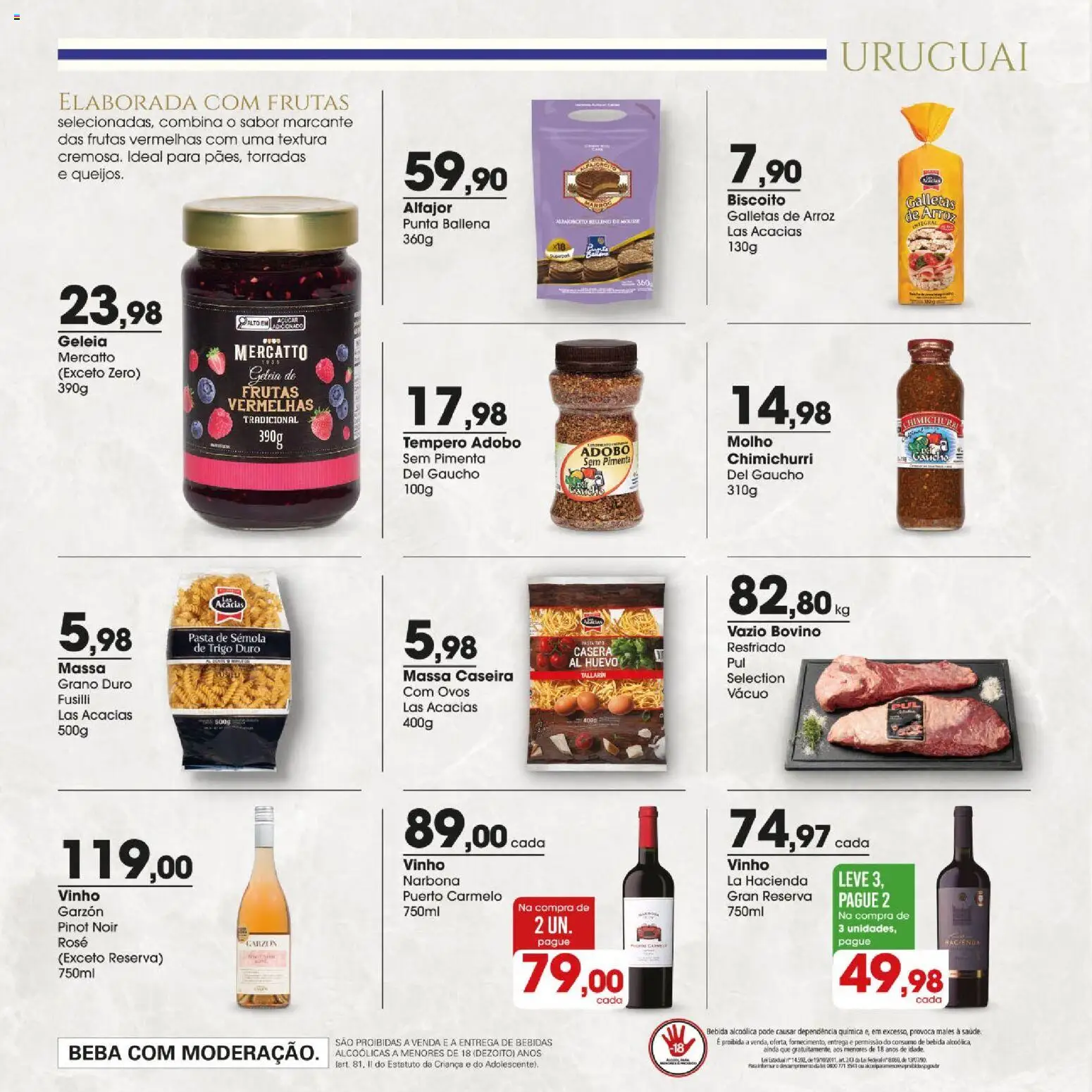 Zaffari Folheto - válido de 06/08/2026 | Página: 10 | Produtos: Biscoito, Ovos, Pasta, Massa