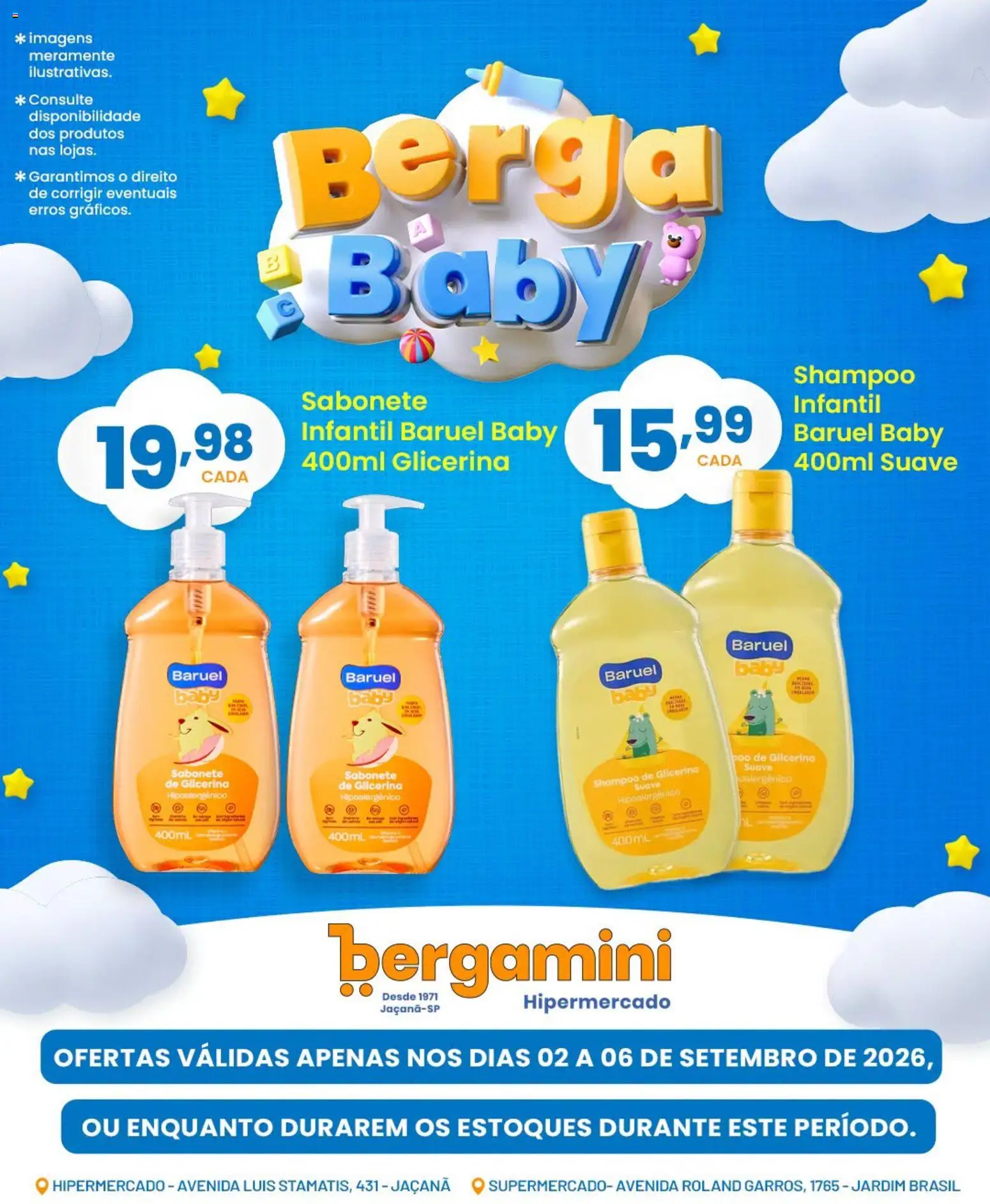 Supermercado Bergamini Folheto - válido de 02/09/2026 | Página: 5 | Produtos: Shampoo, Sabonete