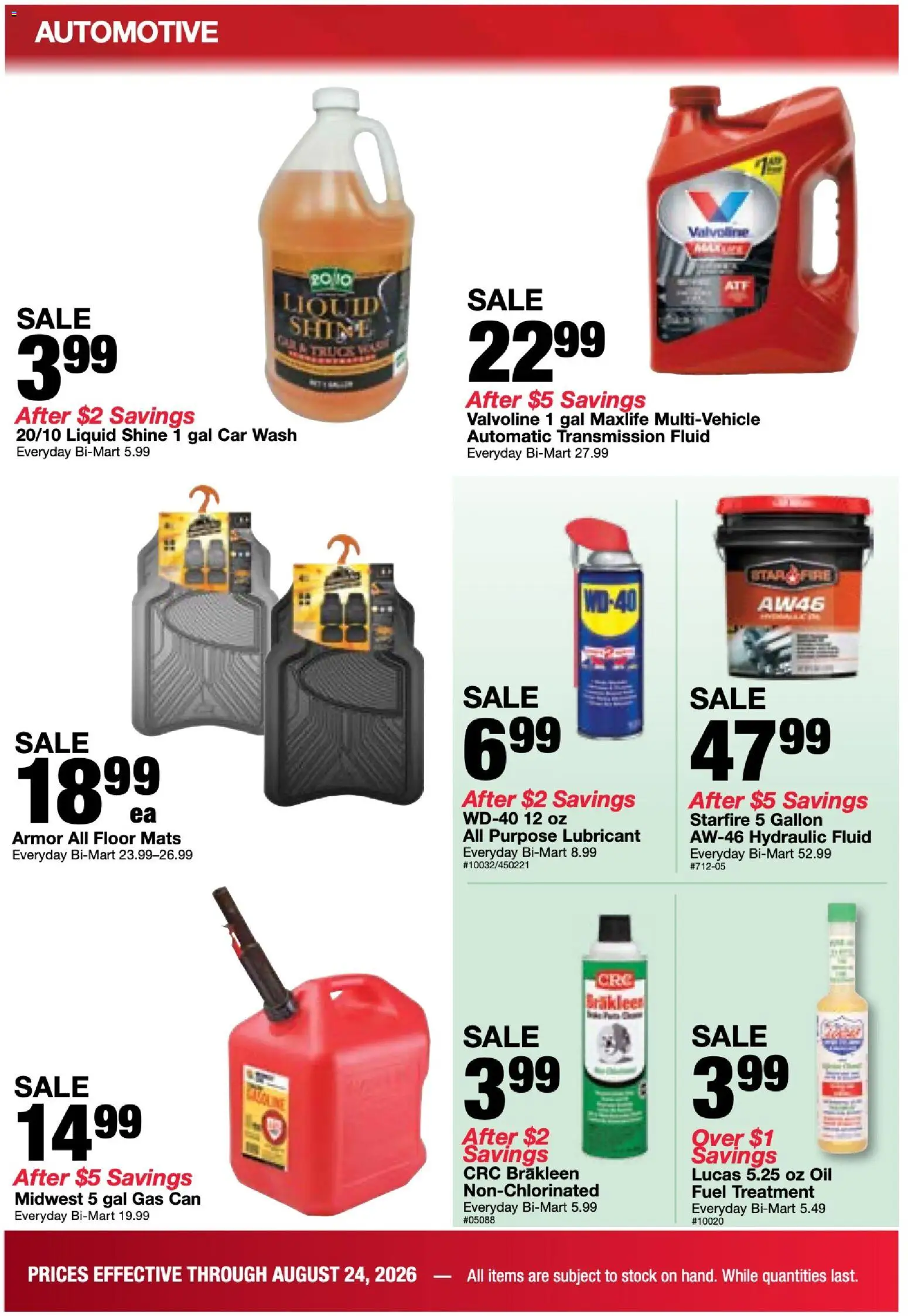 Bi-Mart Weekly Ad - valid from 08/18/2026 | Page: 30 | Products: Oil