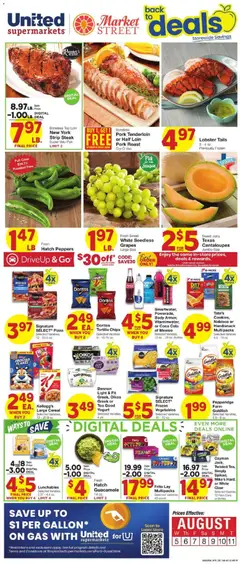 Preview of United Supermarkets weekly ads valid from 08/05/2026 | Page: 1