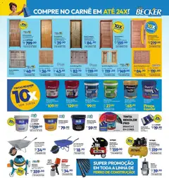 Lojas Becker ofertas Agosto - Pré-Visualização do folheto da loja Lojas Becker, válido de 01/08/2026 | Página: 6 | Produtos: Rolo, Janela, Tinta, Balde