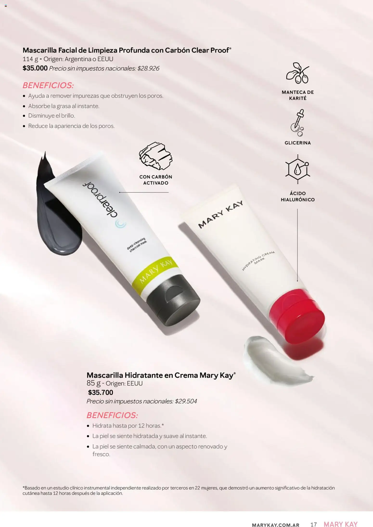 Mary Kay catálogo │ válido desde el 01/08/2026 | Página: 17 | Productos: Mascarilla, Manteca, Crema