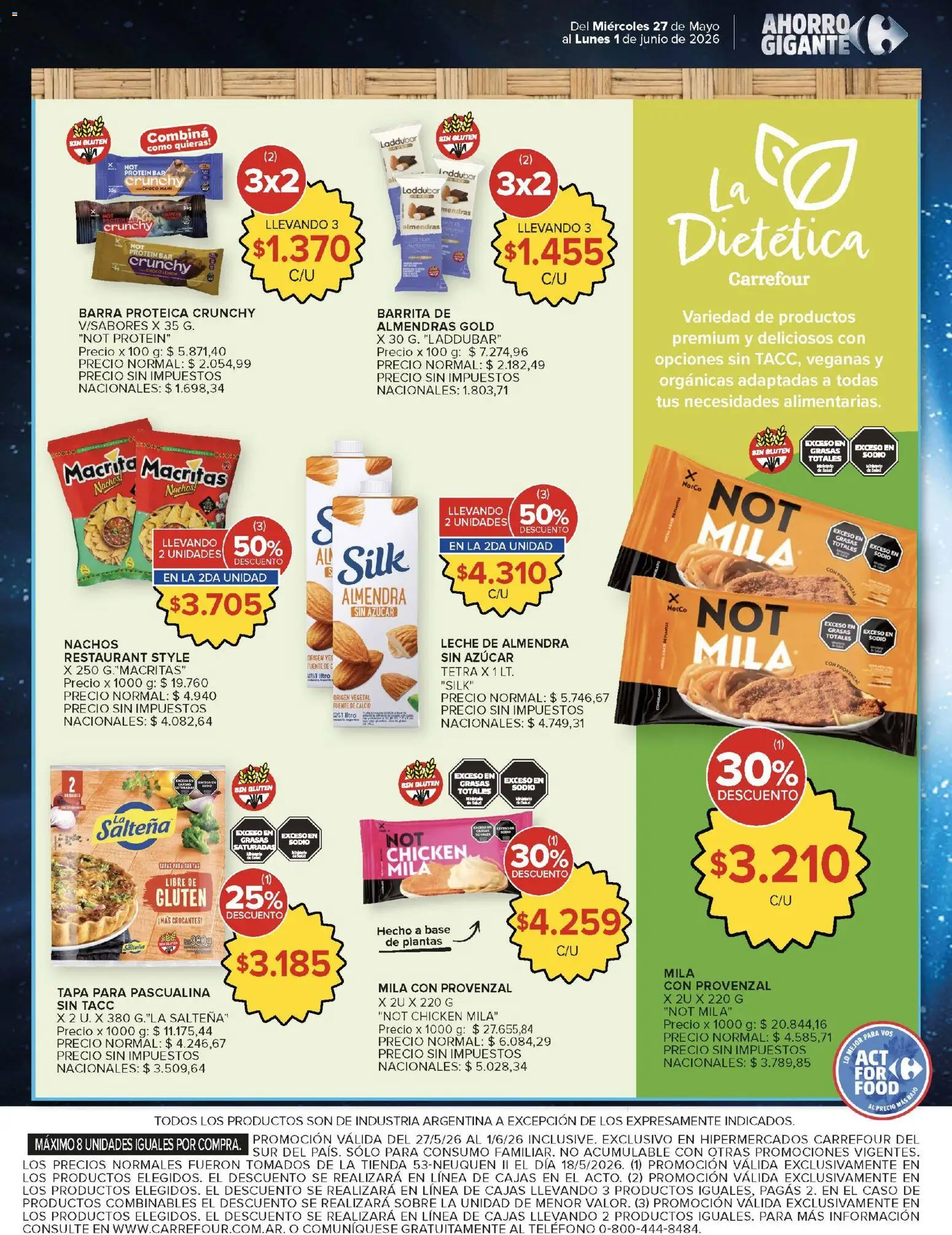 Carrefour ofertas │ válido desde el 27.05.2026 | Página: 21 | Productos: Almendras, Fuente, Leche de almendra, Mani