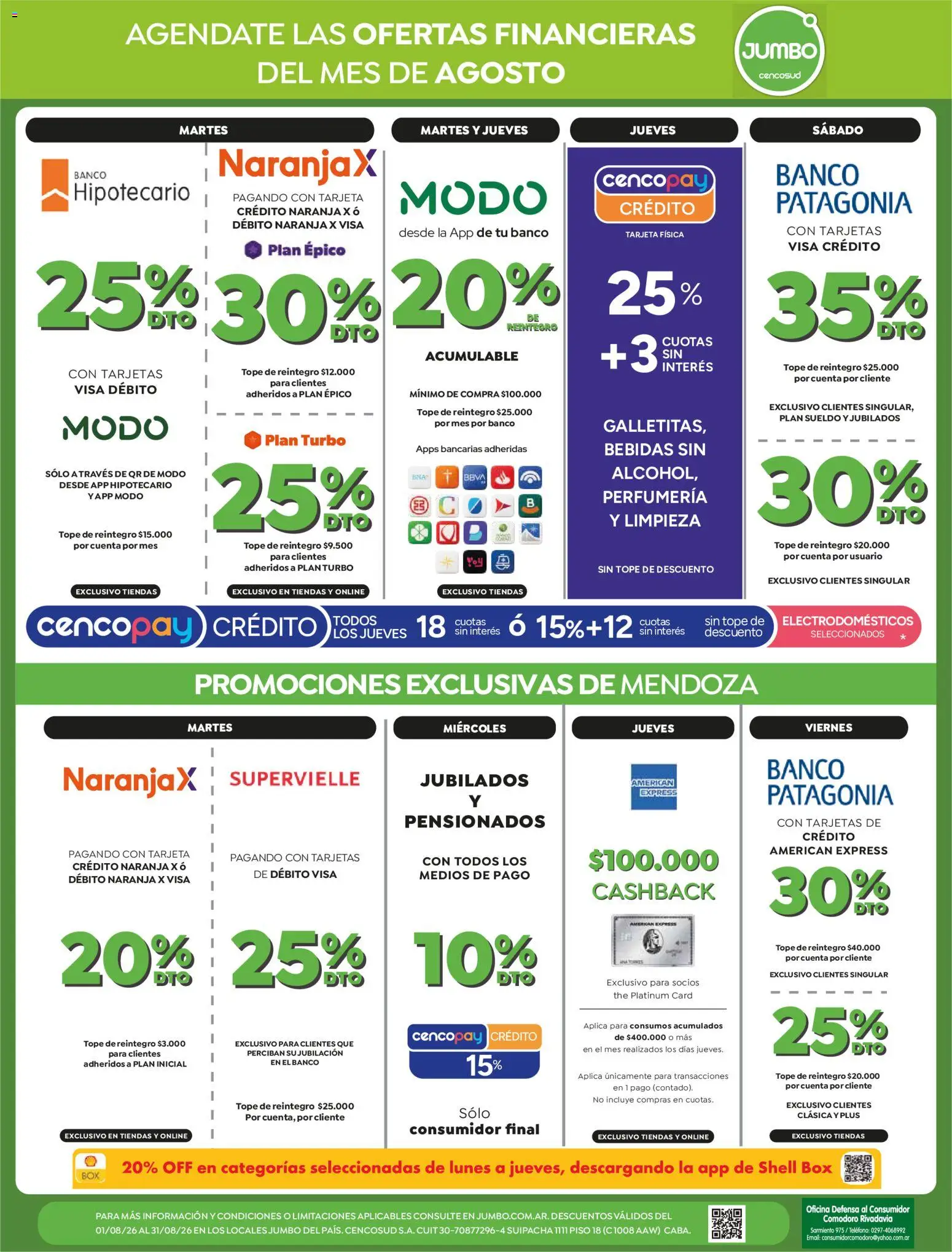 Jumbo - Ofertas | Mendoza │ válido desde el 13/08/2026 | Página: 9 | Productos: Teléfono, Bebidas