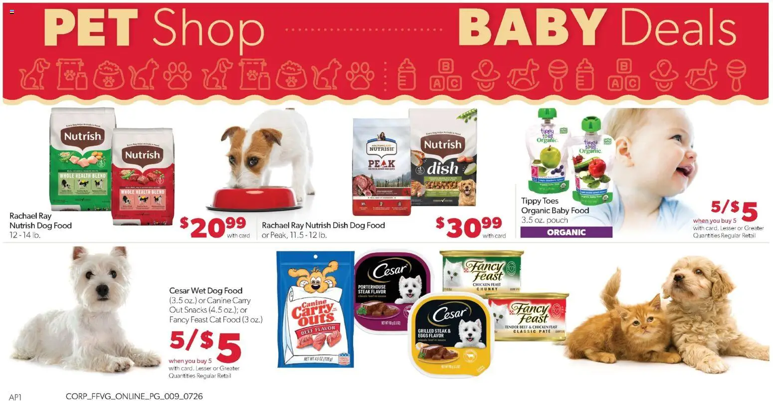 Family Fare Weekly Ad - valid from 07/26/2026 | Page: 13 | Products: Dog Food, Beef, Baby food, Sauce