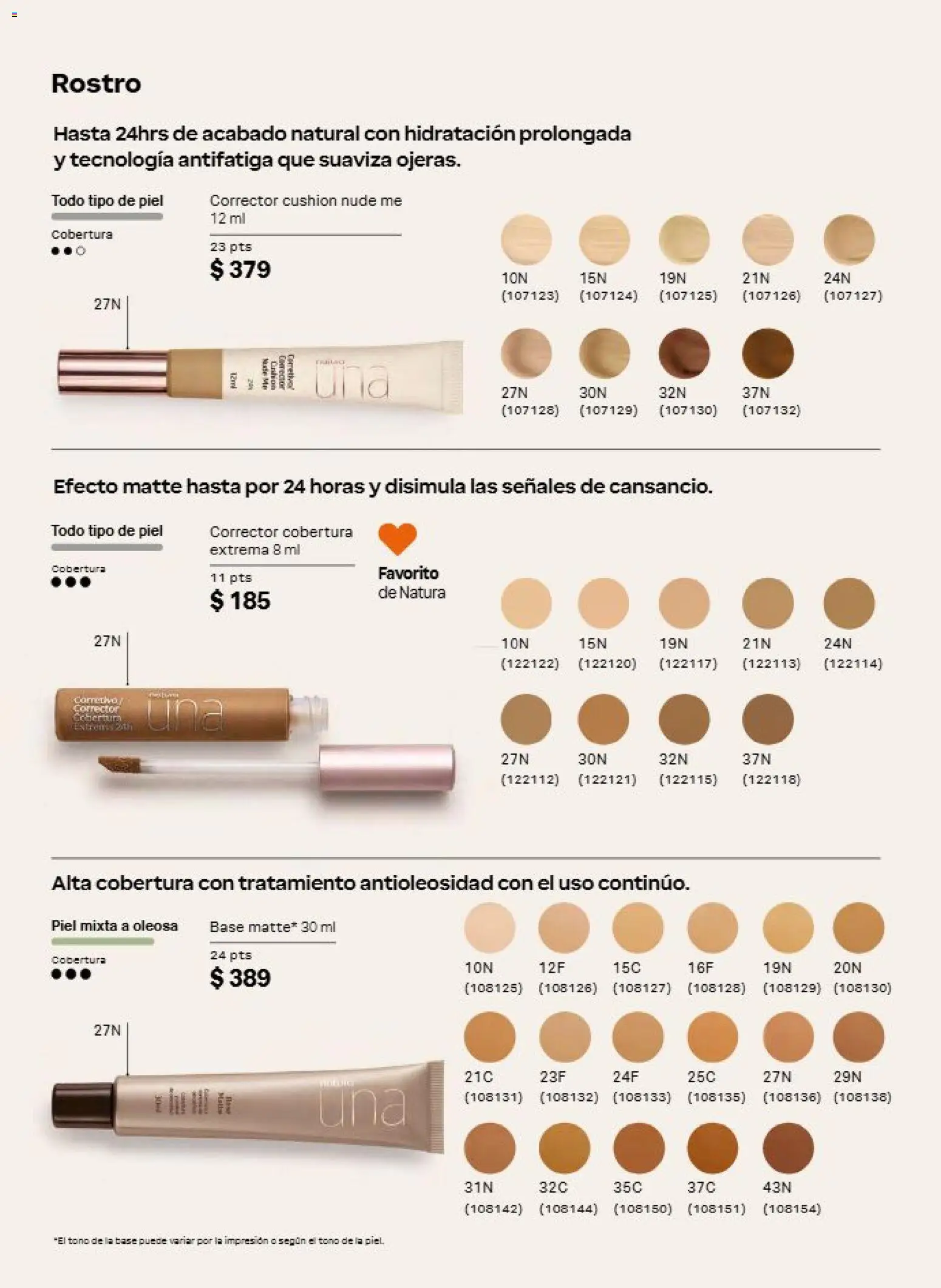 Nuevas ofertas de Natura válidas en toda la República Mexicana desde el 21/08/2026. ¡Encuentra las mejores ofertas en Natura campaña 13 2026! | Página: 52 | Productos: Corrector