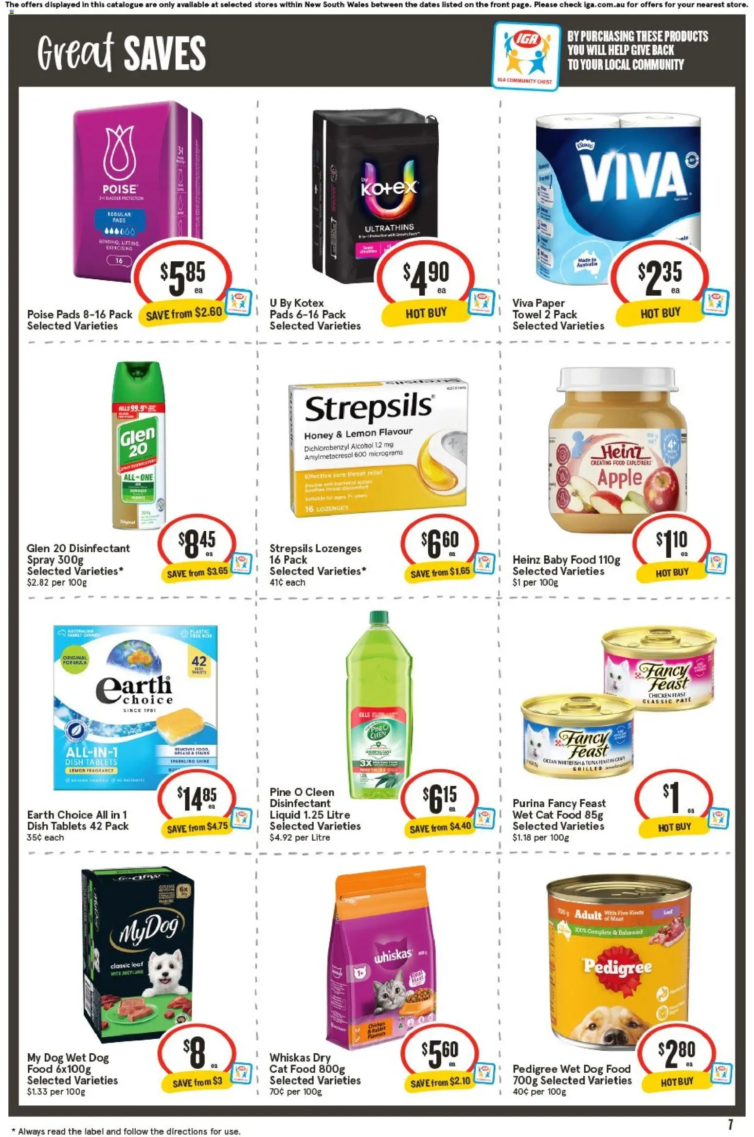 IGA catalogue - valid from 05/08/2026 | Page: 8 | Products: Fur, Honey, Baby food, Tablets