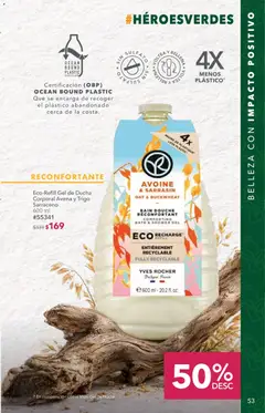 Vista previa de Yves Rocher campaña 10 2026, nuevo folleto de la tienda, válido en México a partir del 14/07/2026 | Página: 53 | Productos: Avena, Gel de ducha