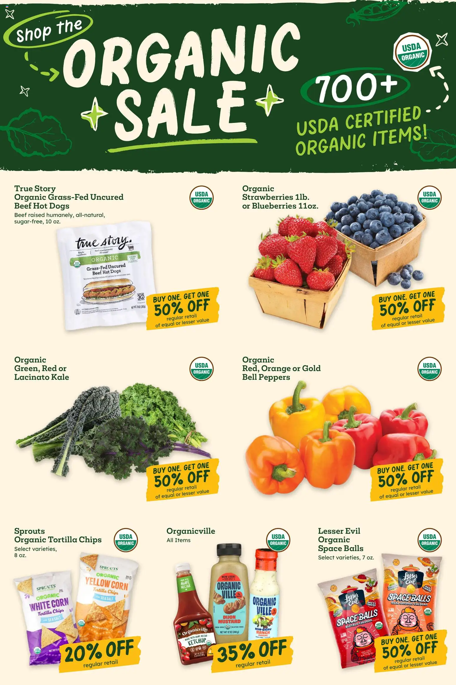 Sprouts Weekly Ad - valid from 06/24/2026 | Page: 6 | Products: Beef, Strawberries, Chips, Ketchup