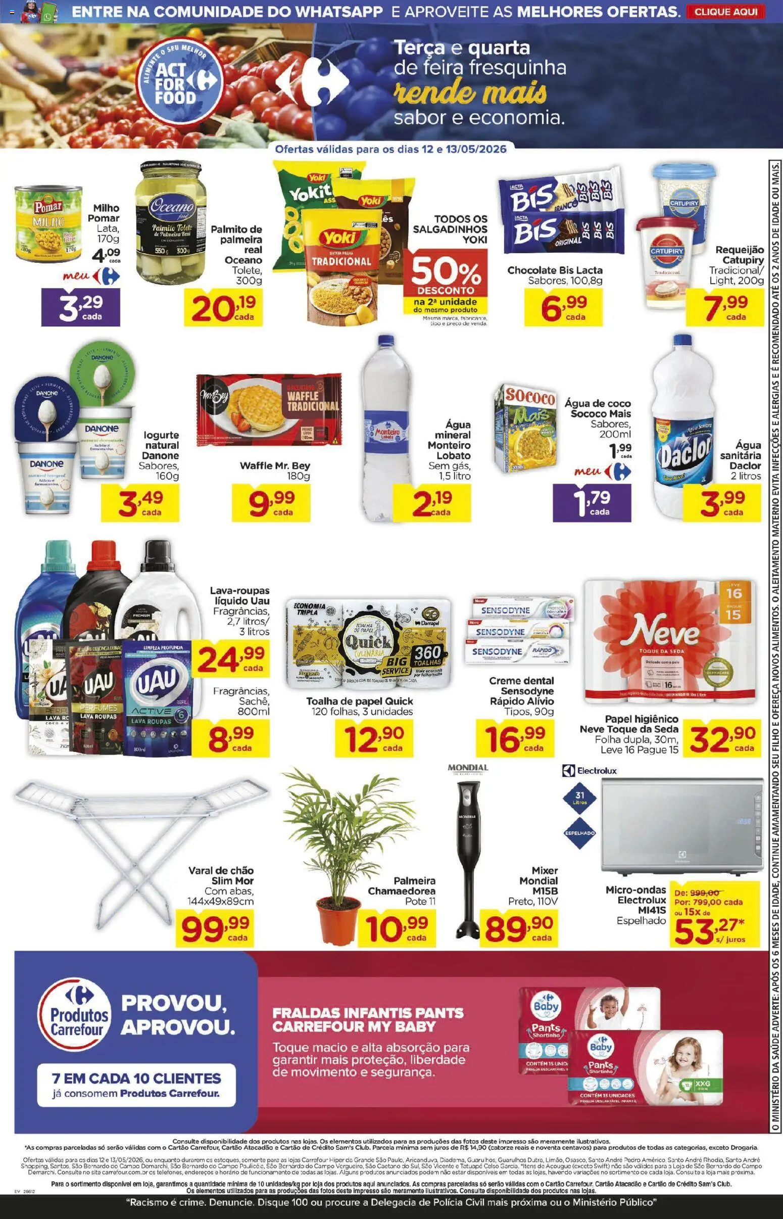 Carrefour Folheto - válido de 12.05.2026 | Página: 3 | Produtos: Catupiry, Perfumes, Creme dental, Requeijão