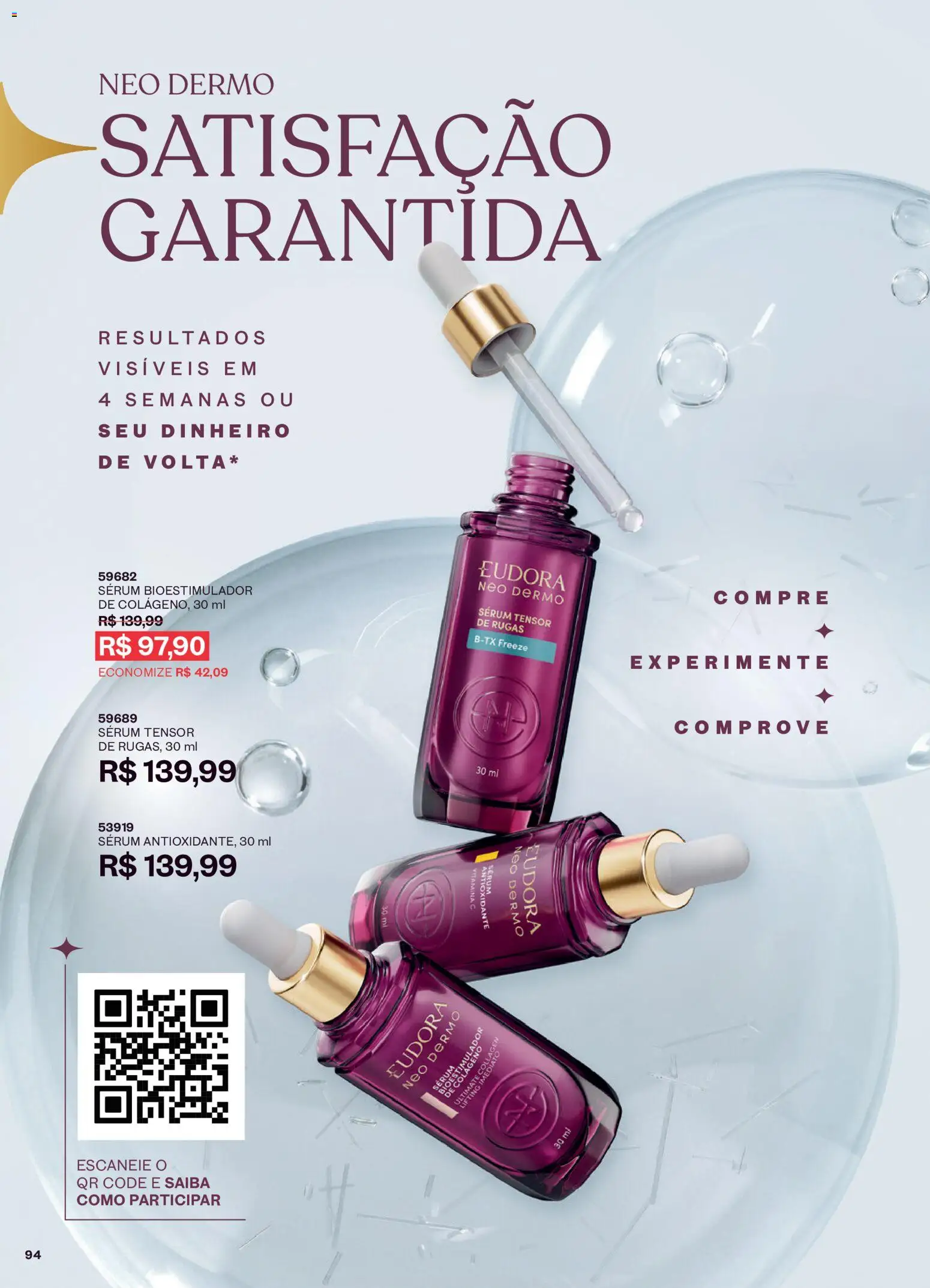 Eudora Folheto - válido de 16/09/2026 | Página: 97 | Produtos: Colágeno, Sérum