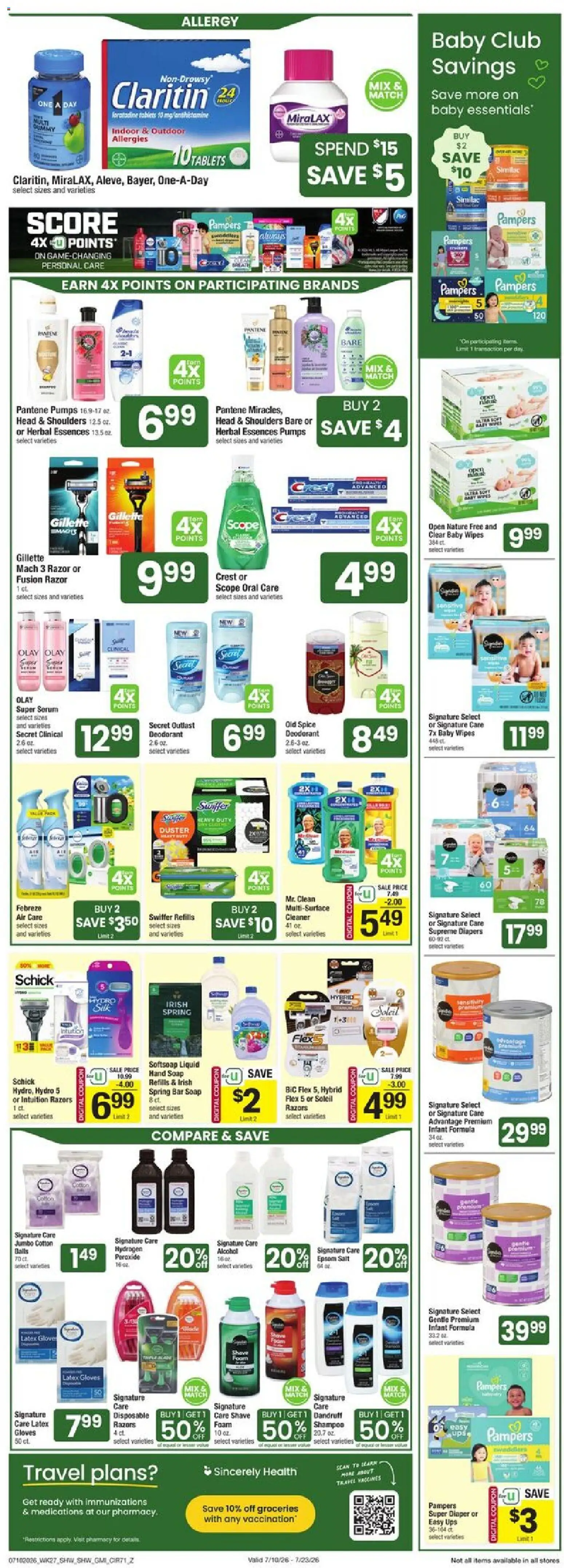 Star Market Weekly Ad - valid from 07/17/2026 | Page: 7 | Products: Shampoo, Alcohol, Epsom Salt, Gloves