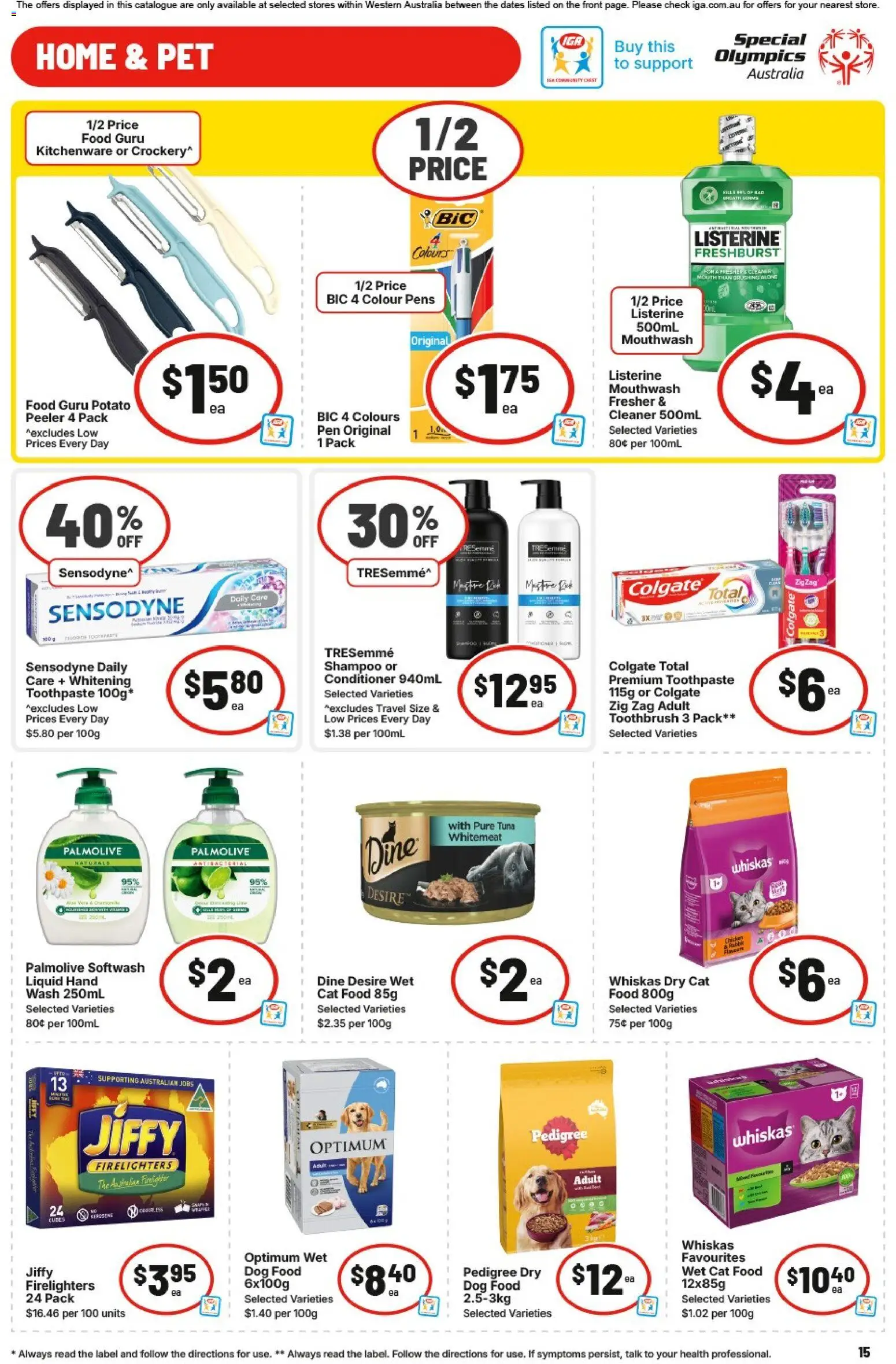 IGA catalogue - valid from 13.05.2026 | Page: 15 | Products: Milk, Pizza, Pork, Cream