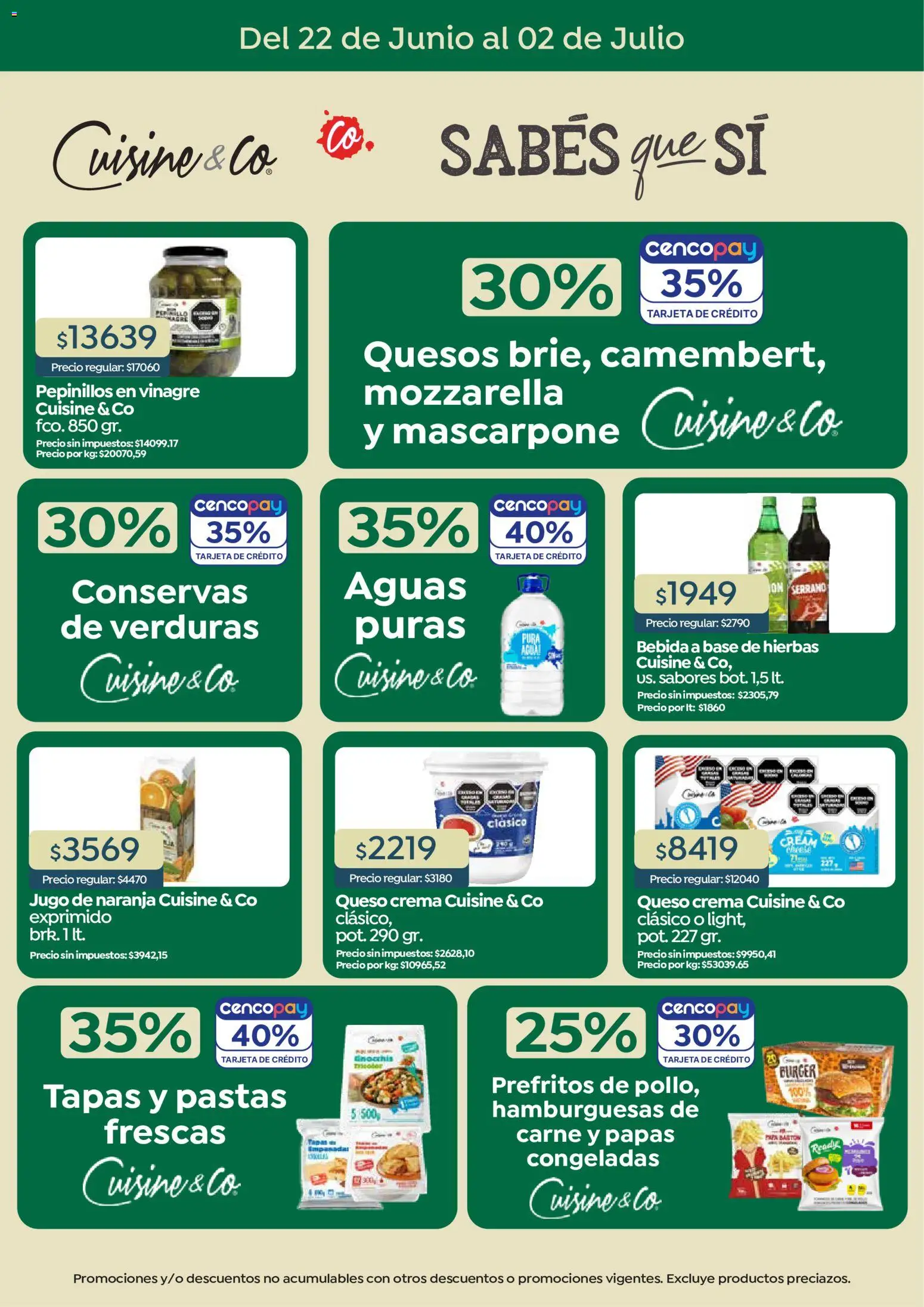 Vea - Folleto nacional Marca Propia Vea │ válido desde el 22/06/2026 | Página: 5 | Productos: Papa, Queso crema, Queso, Jugo