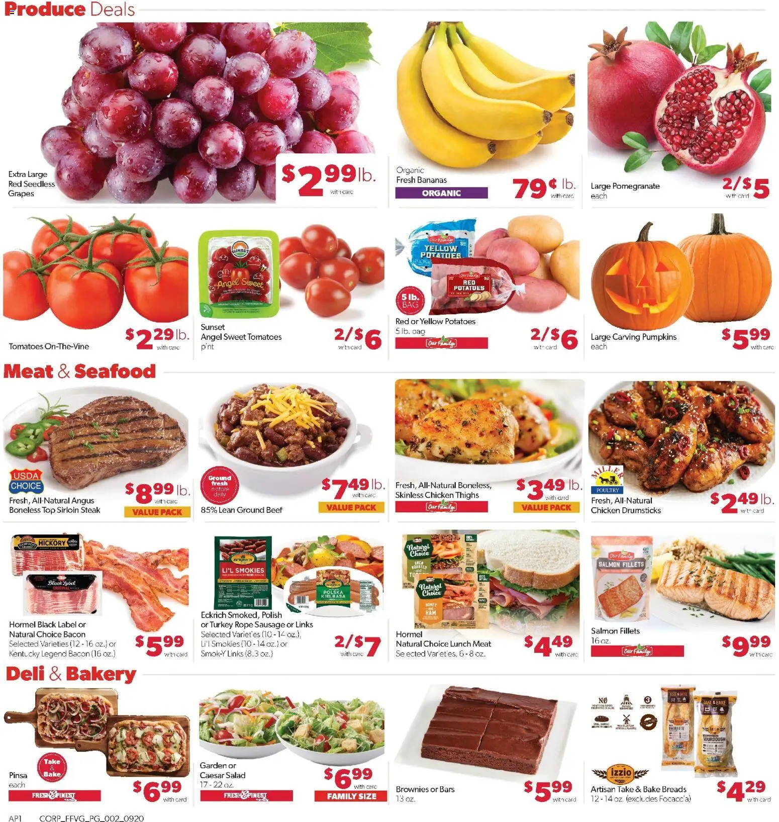 Family Fare Weekly Ad - valid from 09/20/2026 | Page: 2 | Products: Turkey, Meat, Beef, Poultry