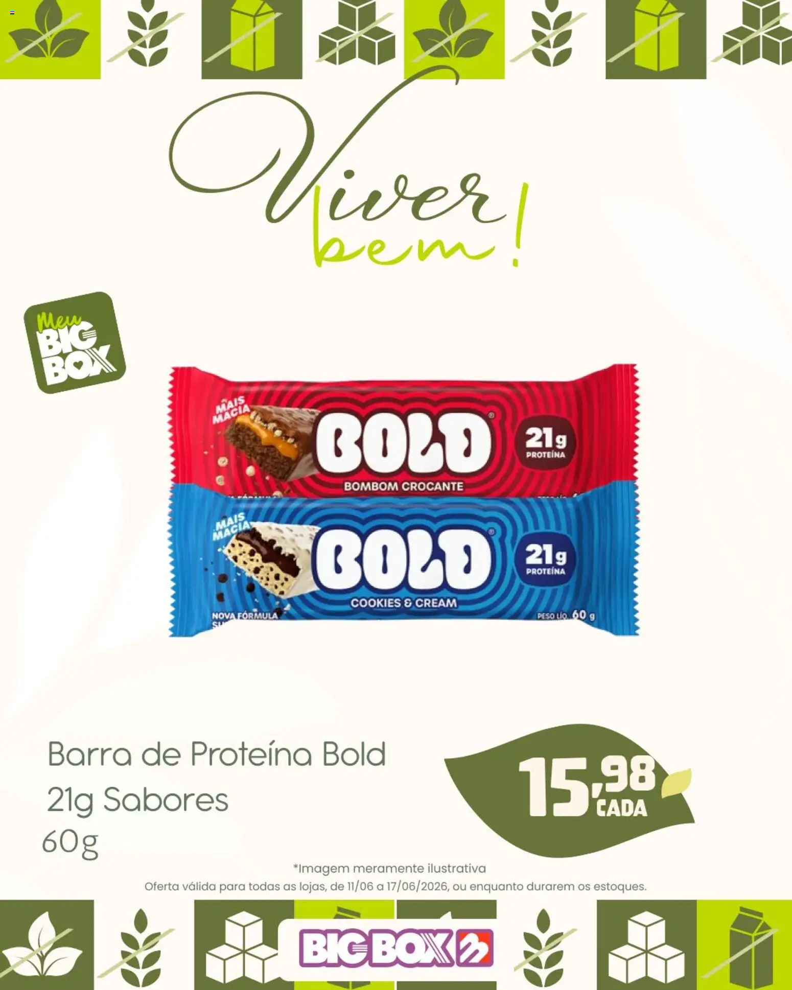 Big Box Folheto - válido de 11.06.2026 | Página: 7 | Produtos: Barra de proteína, Cookies, Bombom